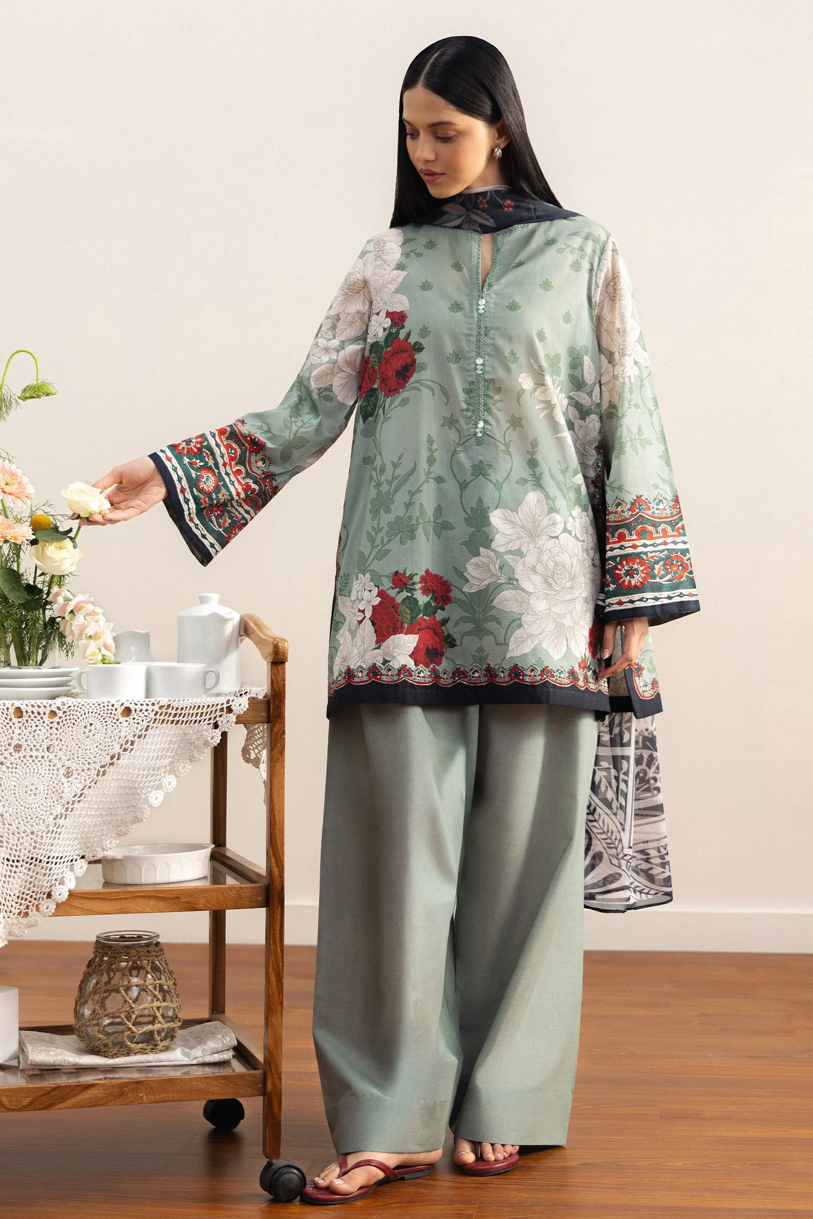 Zara Shahjahan Coco Lawn Prints Drop II – Zen-10B - Image 2