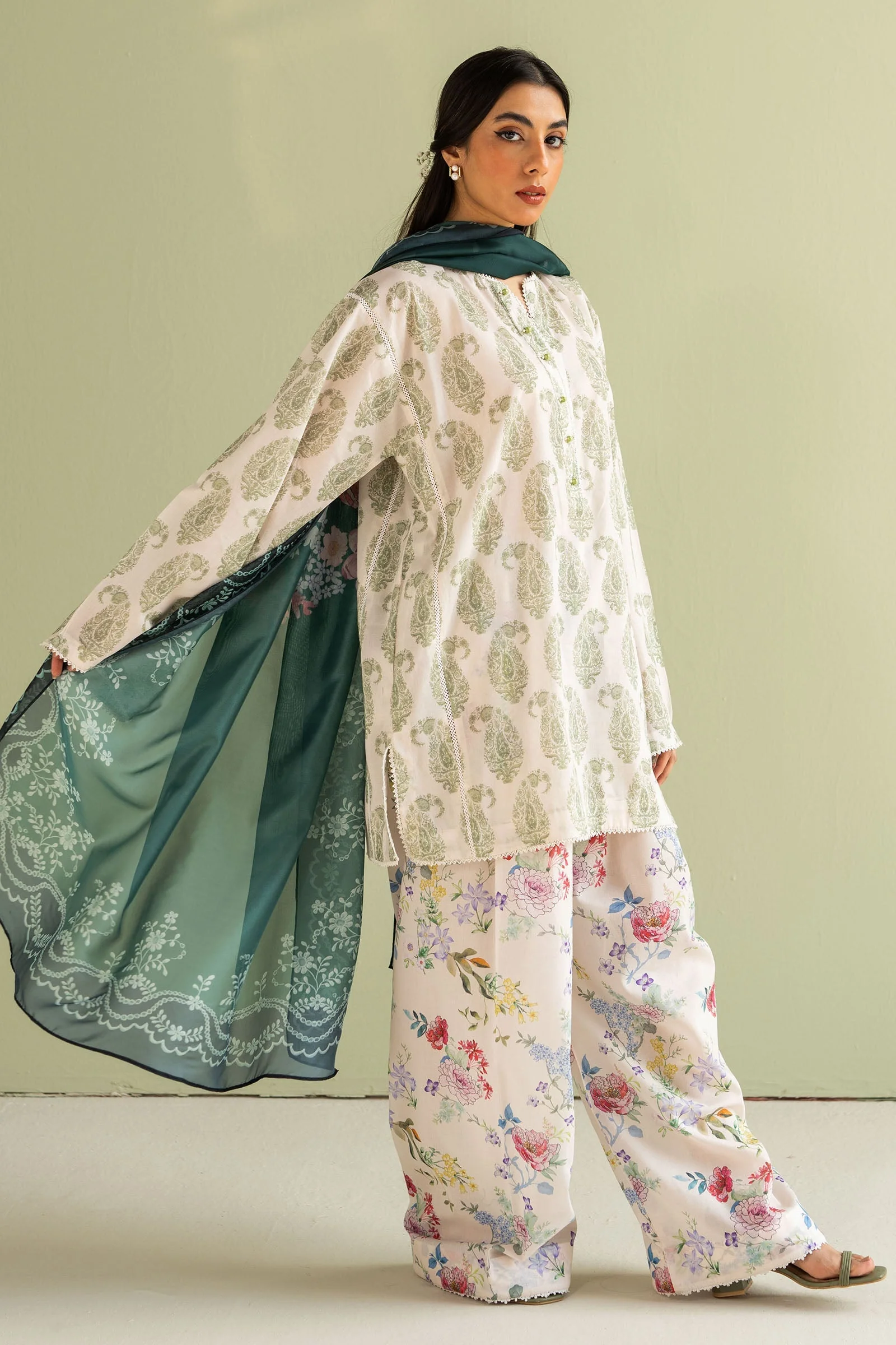 Zara Shahjahan Coco Lawn Prints – Paisley-6B - Image 2