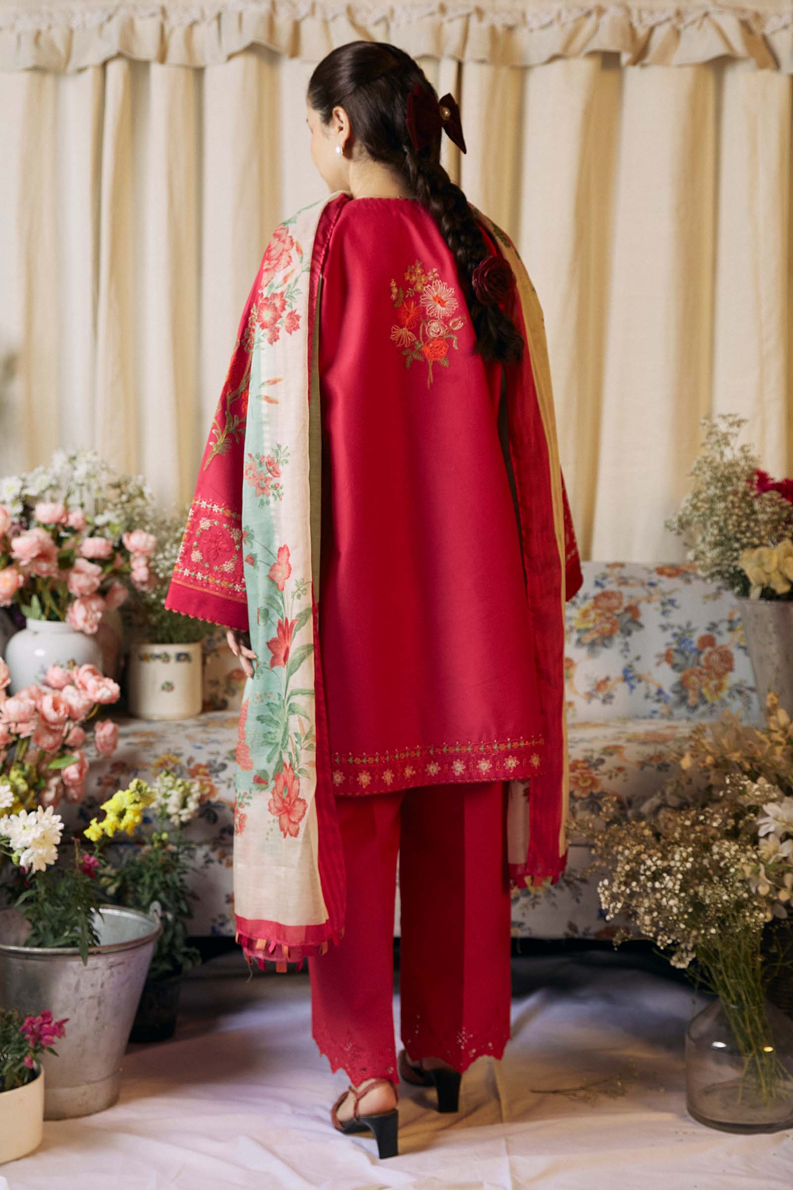 Zara Shahjahan Coco Lawn Eid Edition – DAHLIA-1A - Image 5