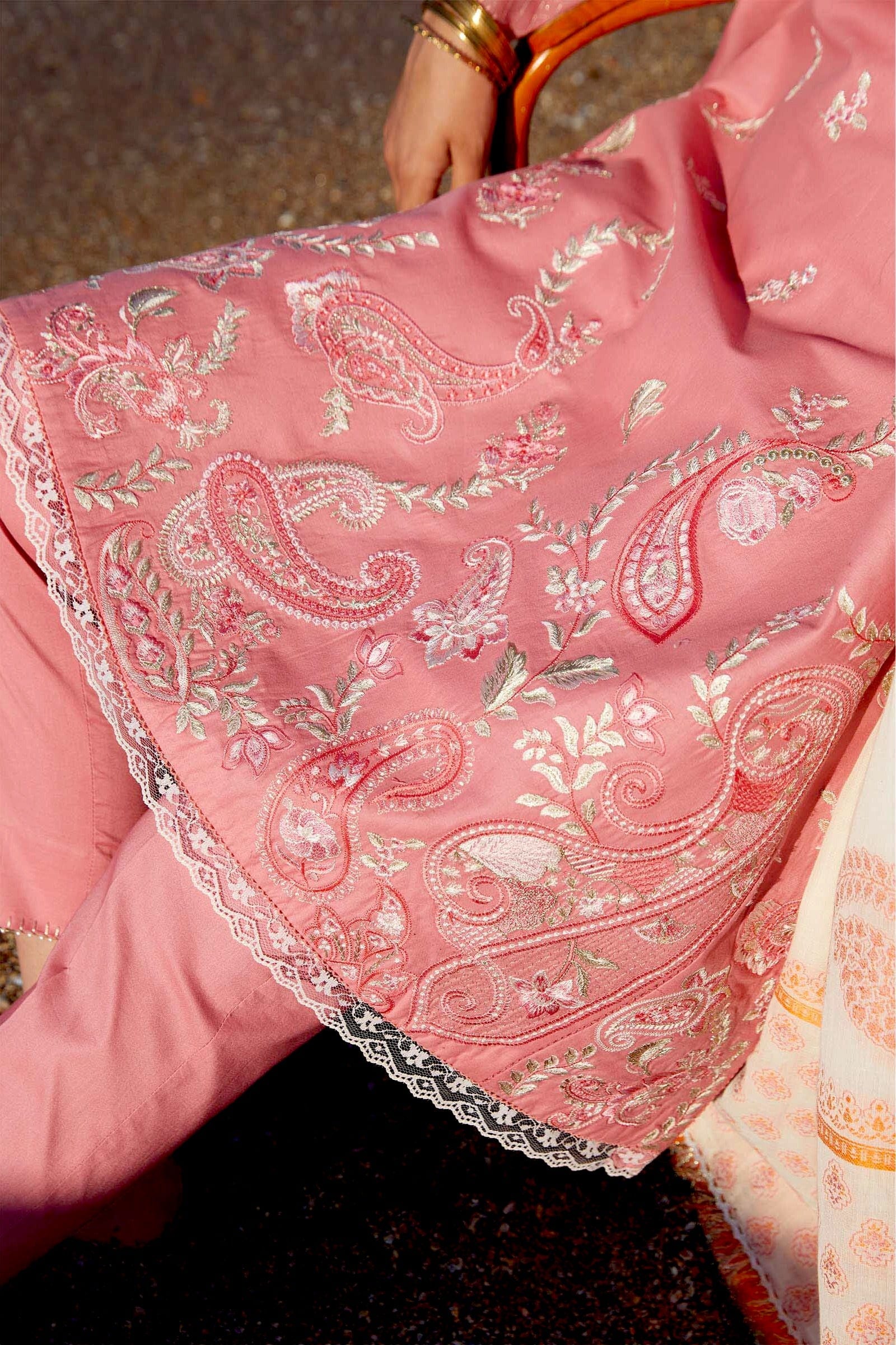 Zara Shahjahan Coco Luxury Lawn Collection – ZCE21-8B - Image 4