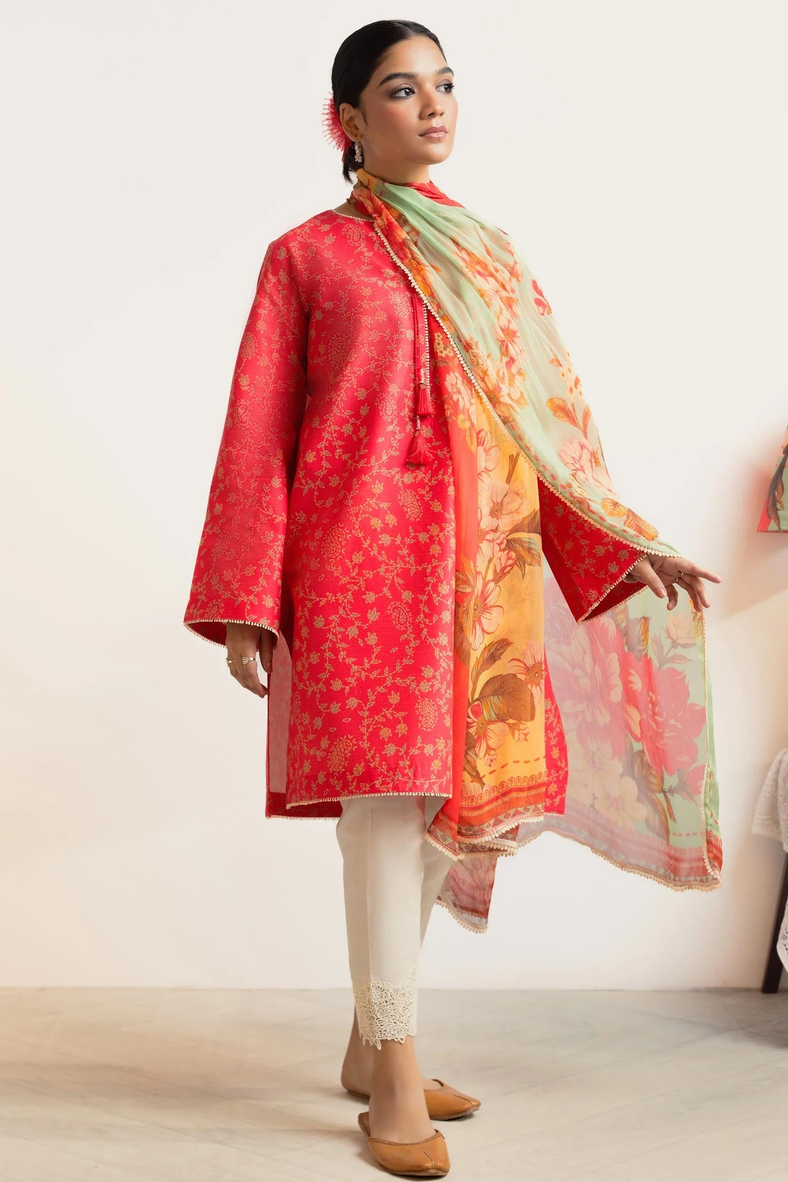 Zara Shahjahan Coco Prints Lawn Collection Chambeli-D8 - Image 4