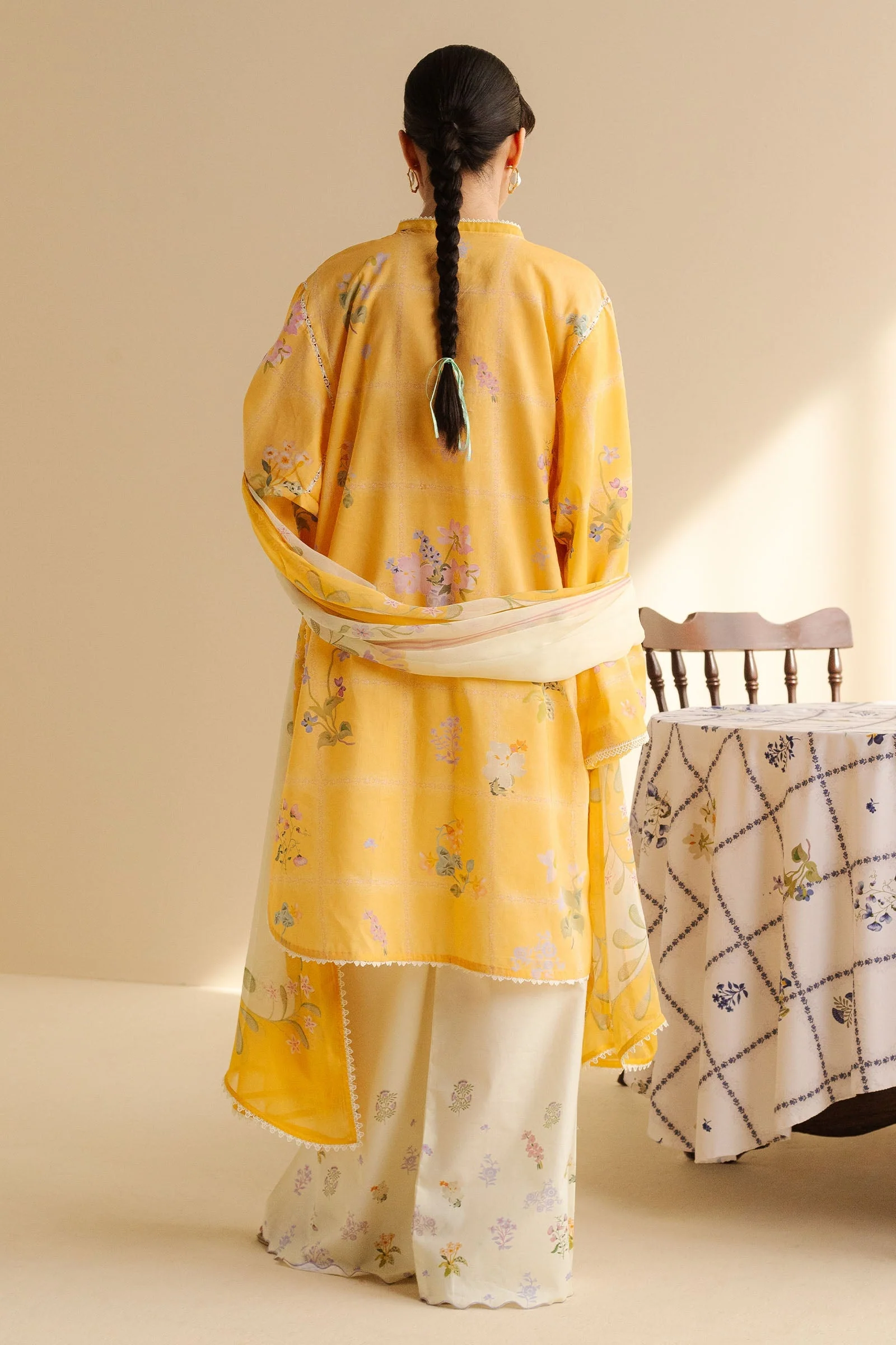 Zara Shahjahan Coco Prints Lawn Drop II – Luna-10B - Image 4