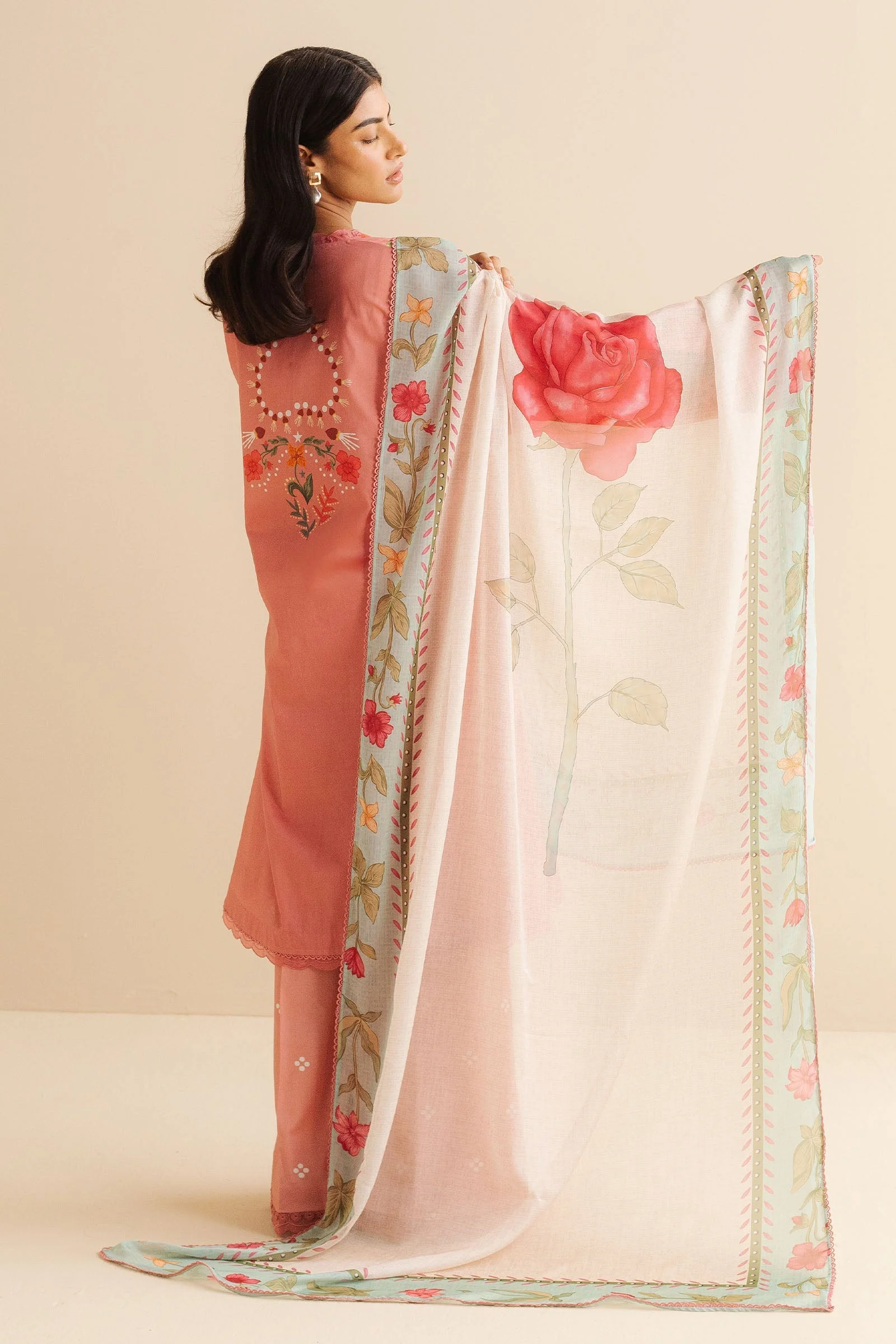 Zara Shahjahan Coco Prints Lawn Drop II – Nyra-5B - Image 6