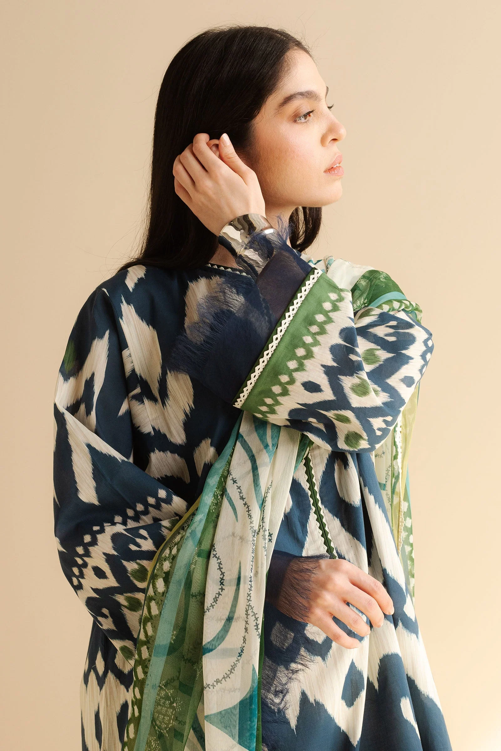 Zara Shahjahan Coco Prints Lawn Drop II – Sila-6B - Image 3