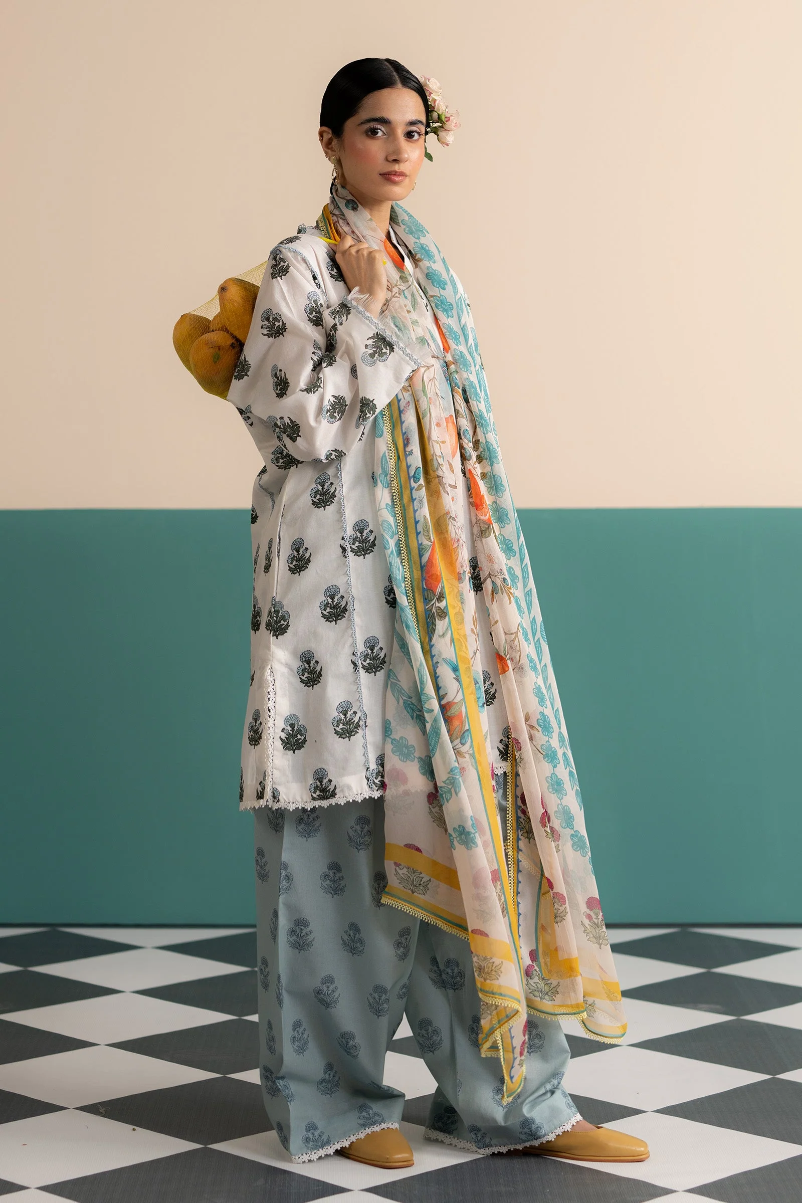Zara Shahjahan Coco Prints Lawn Edit Vol-3 – Zofi-4B - Image 2