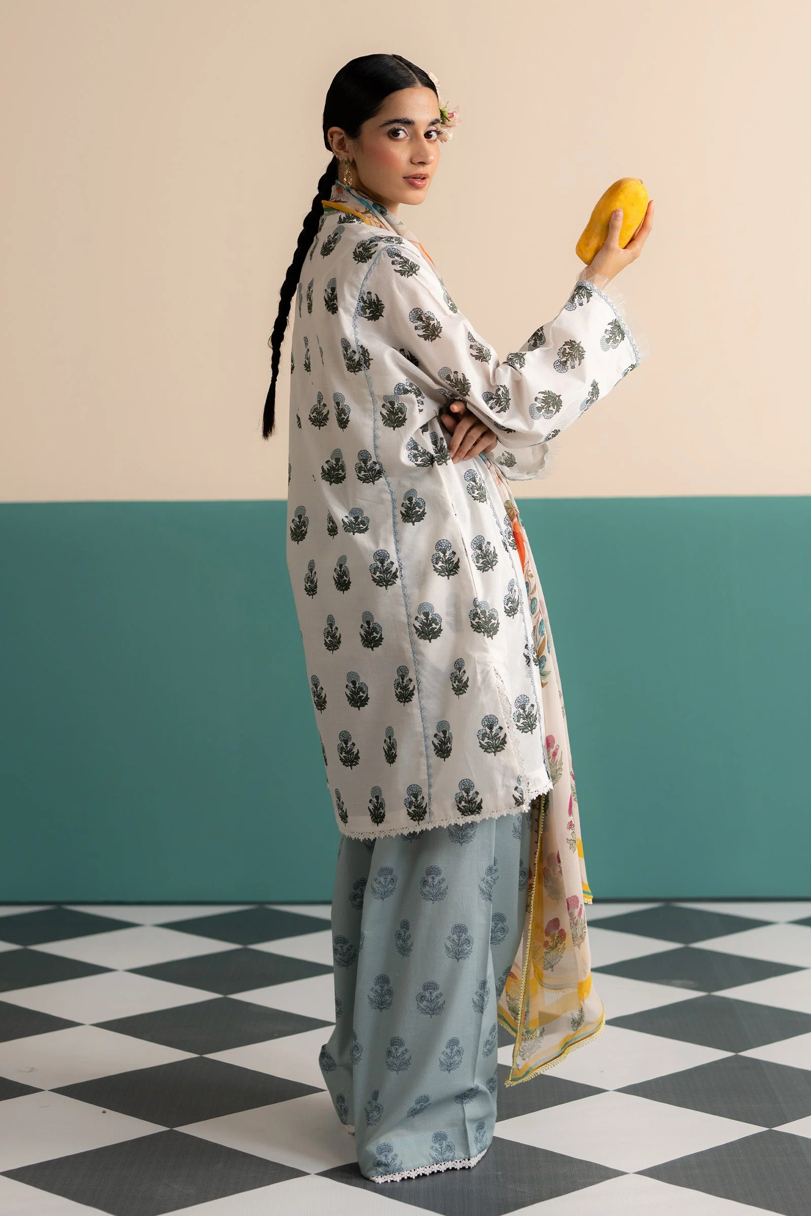 Zara Shahjahan Coco Prints Lawn Edit Vol-3 – Zofi-4B - Image 3