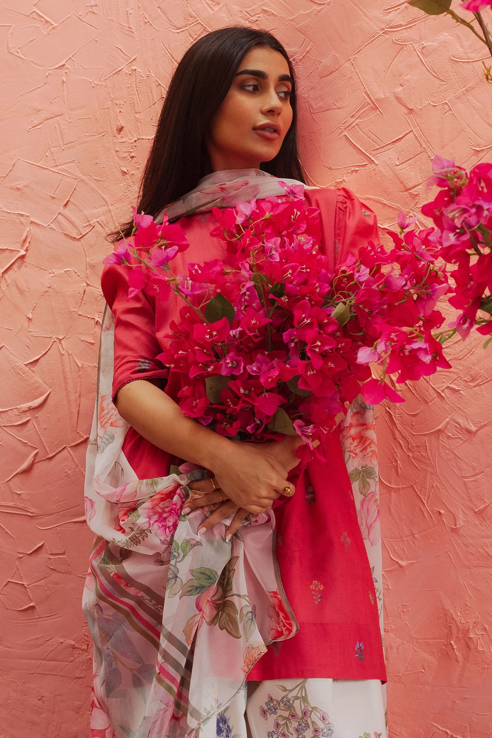 Zara Shahjahan Coco Prints Vol-II – COCO CHERRY-D2 - Image 2