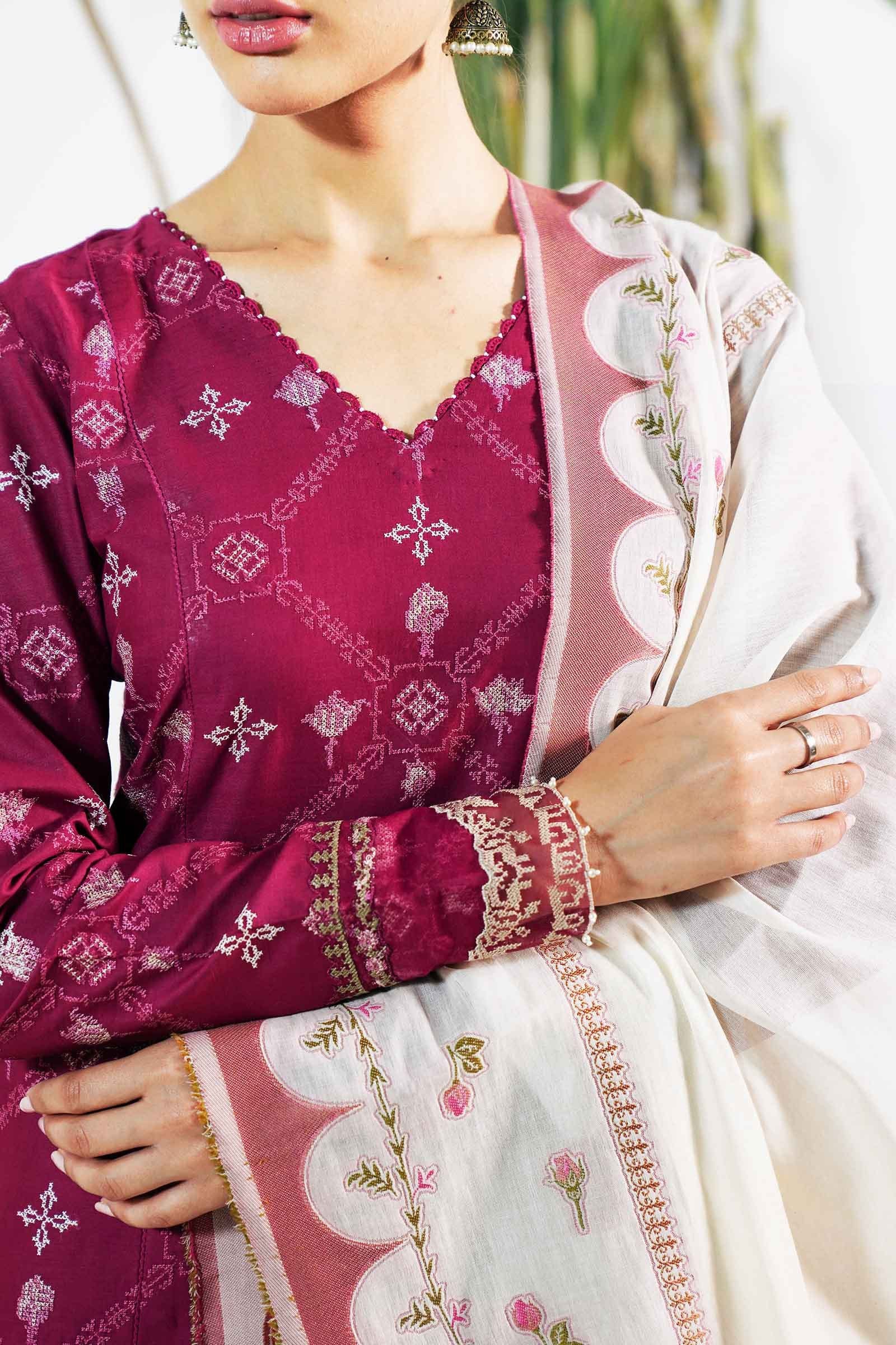 Zara Shahjahan Luxury Lawn Collection 2021 – FAJAL-A - Image 6
