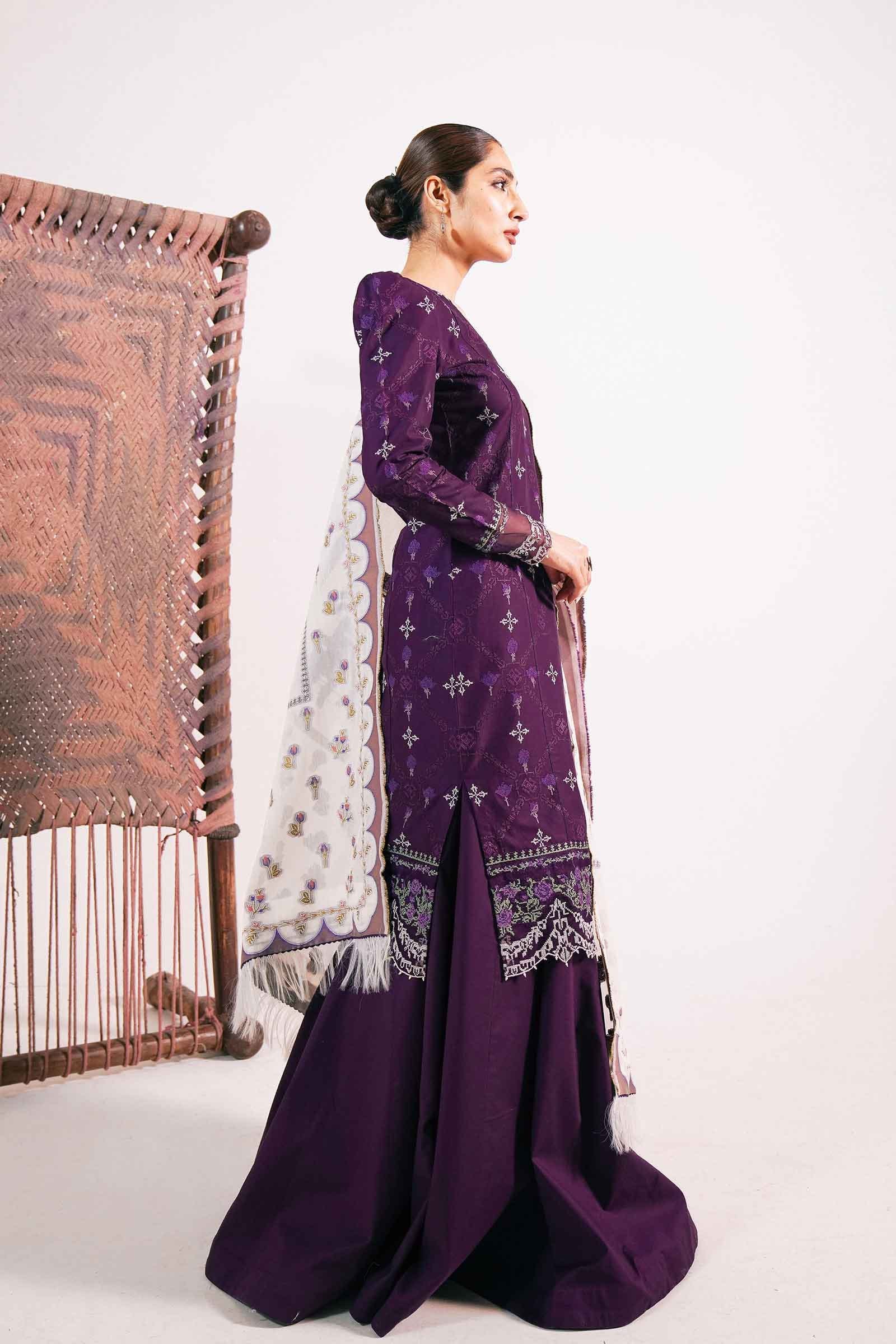 Zara Shahjahan Luxury Lawn Collection 2021 – FAJAL-B - Image 2