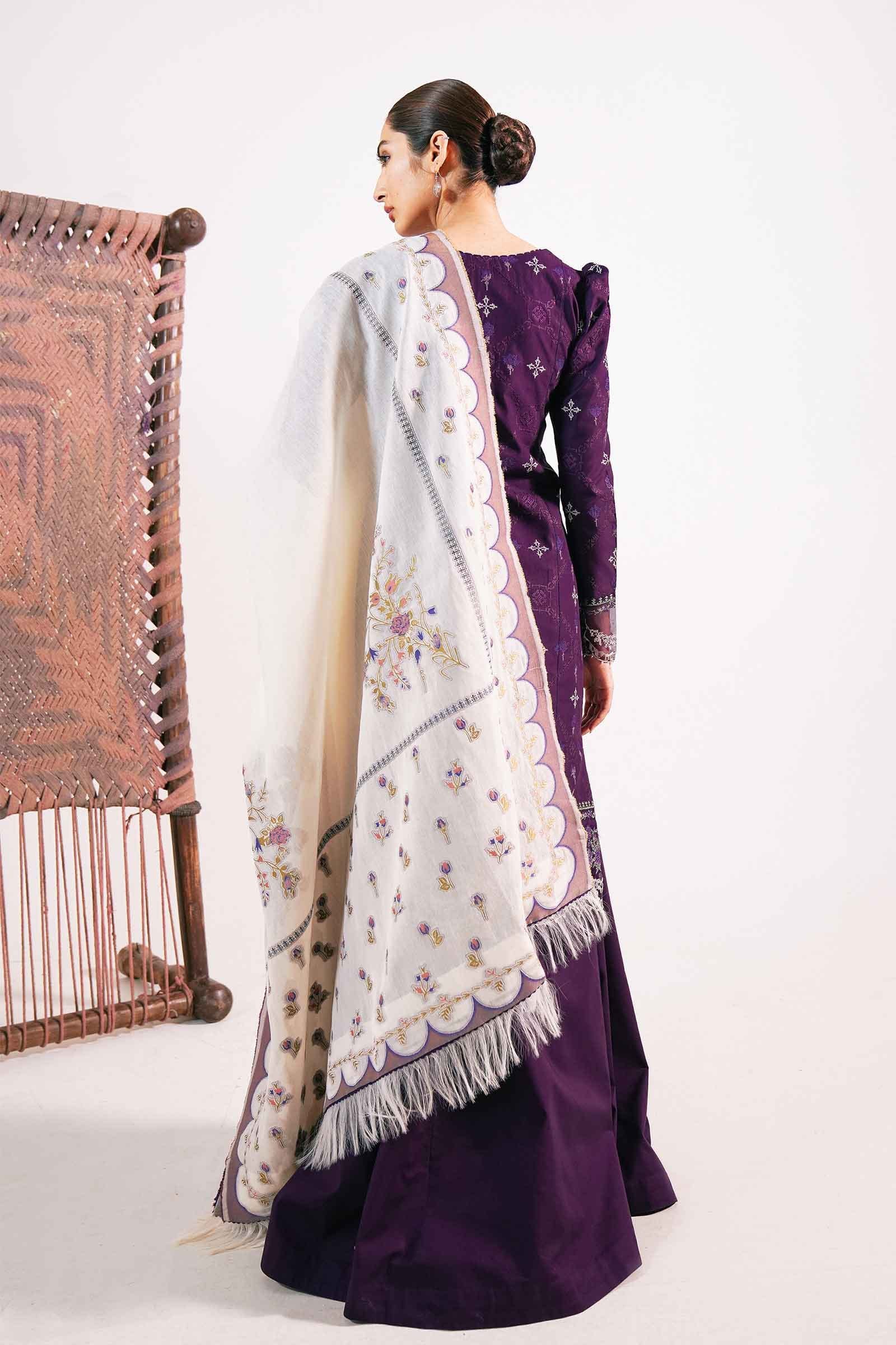 Zara Shahjahan Luxury Lawn Collection 2021 – FAJAL-B - Image 3