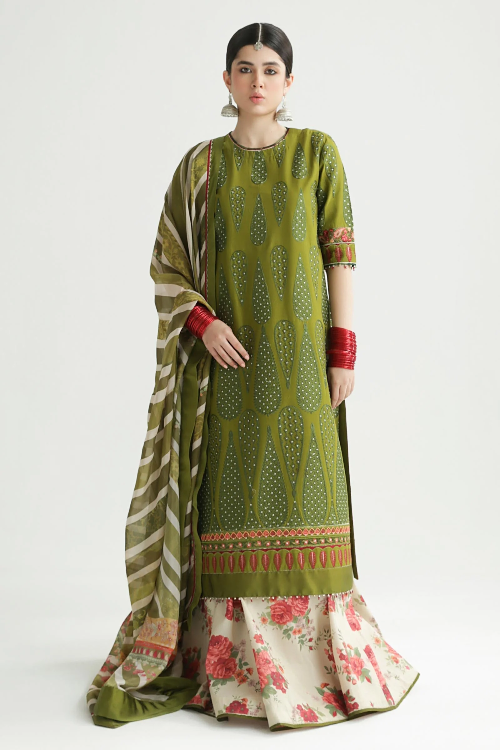 Zara Shahjahan x Ayeza Khan Luxury Lawn Collection 2024 – AAINA-8B