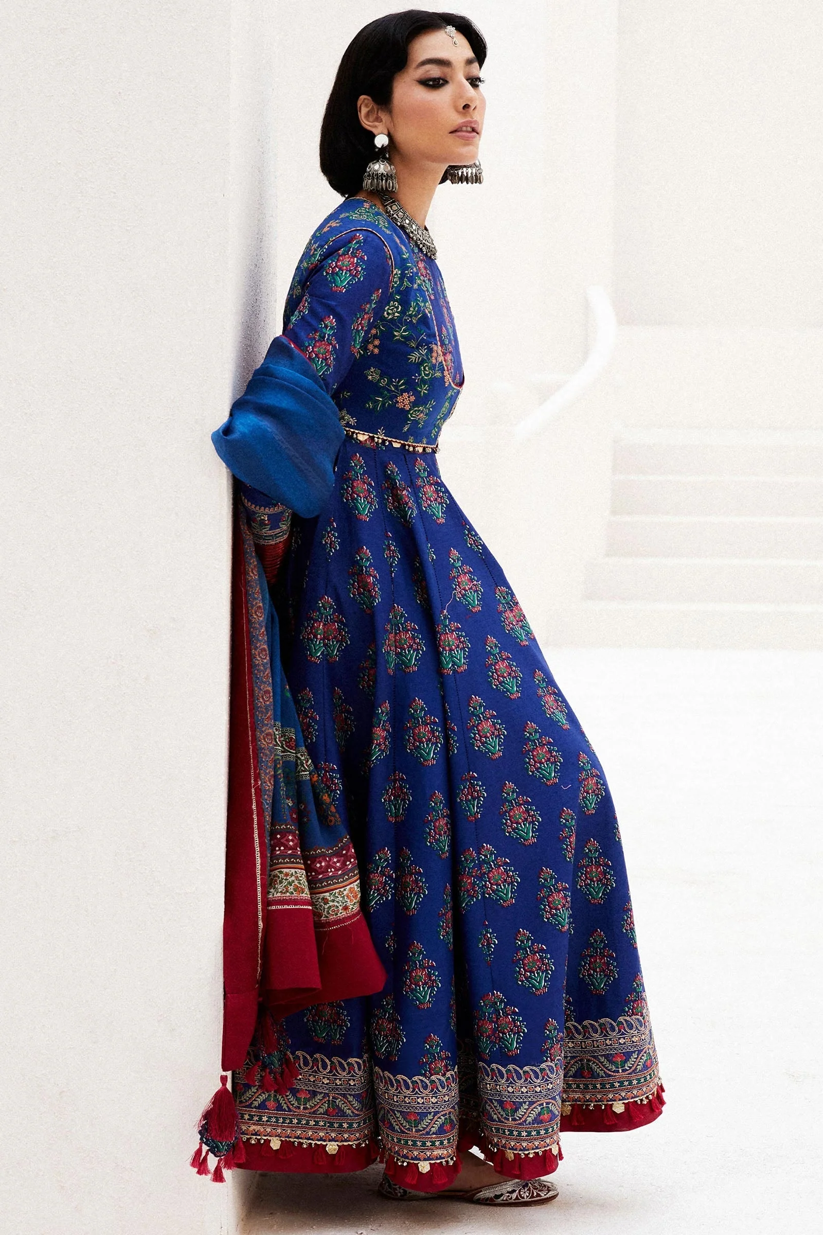 Zara Shahjahan x Ayeza Khan Luxury Lawn Collection 2024 – ANARKALI-11A - Image 3