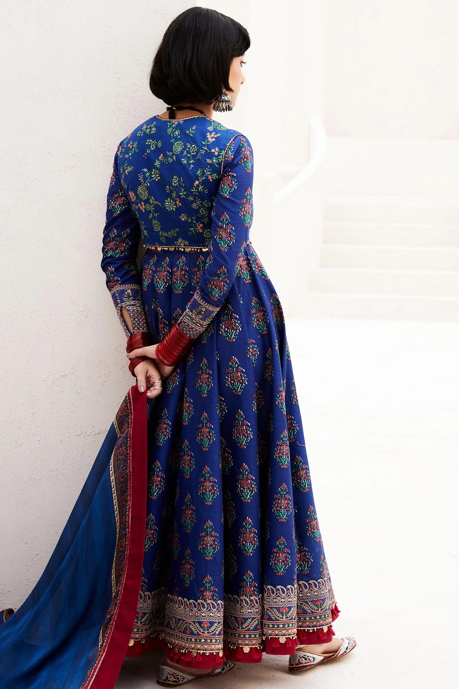 Zara Shahjahan x Ayeza Khan Luxury Lawn Collection 2024 – ANARKALI-11A - Image 5