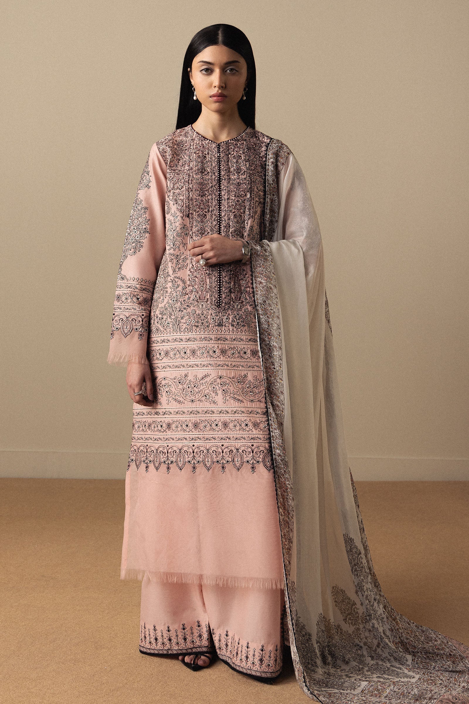Zara Shahjahan Satori Luxury Lawn โ Akahana-D11 - Image 2