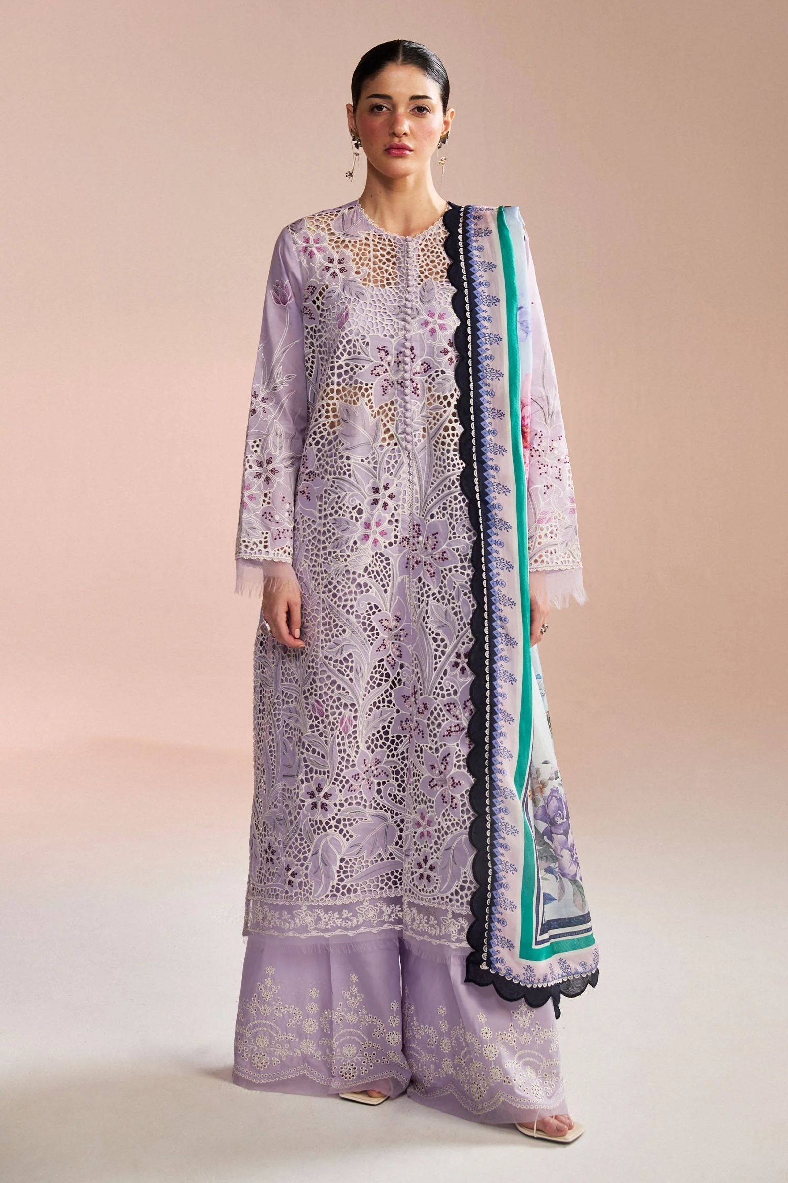 Zara Shahjahan Satori Luxury Lawn – Umi-3B - Image 2