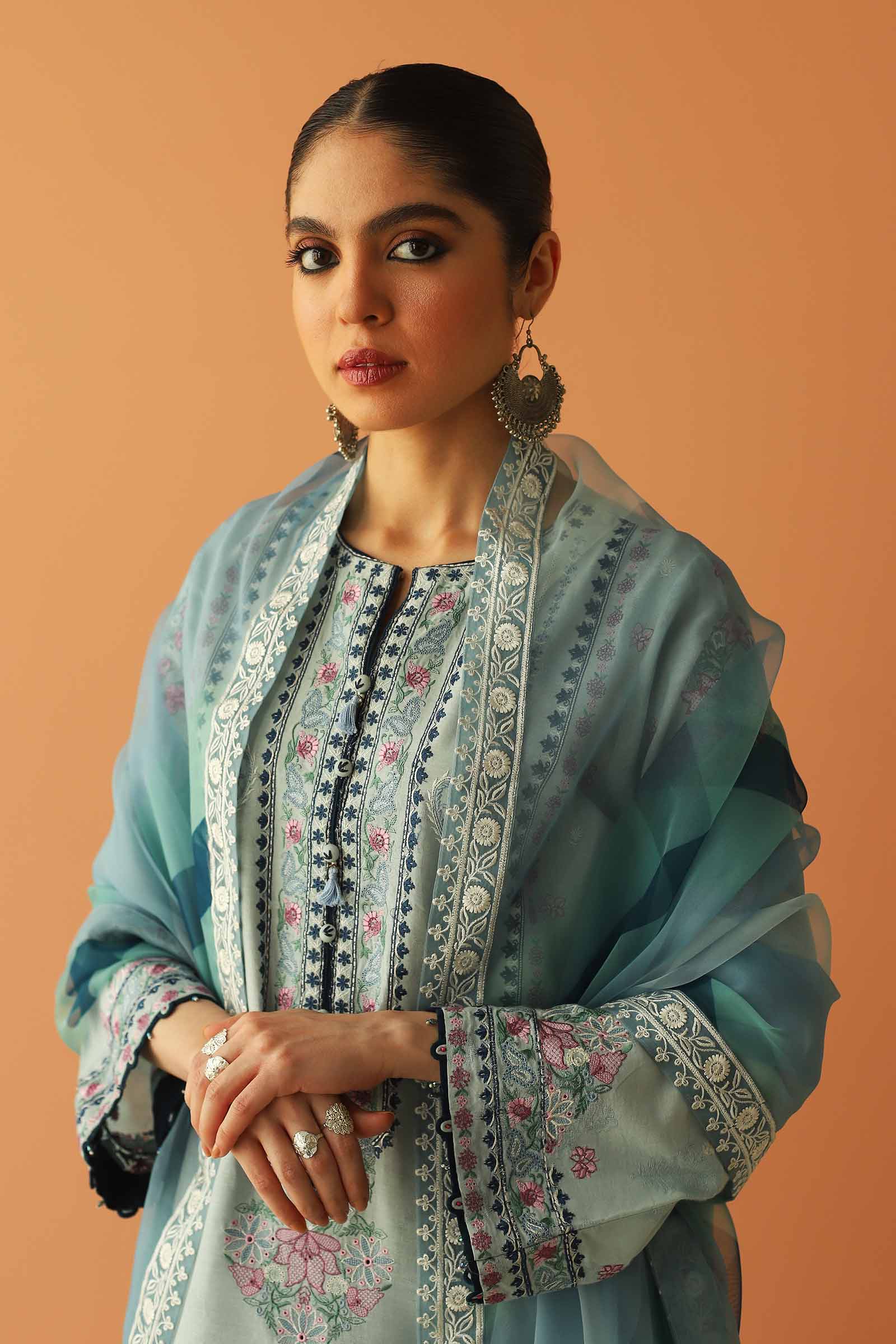 Zara Shahjahan Spring/Summer Lawn Collection 2023 – D23-14B - Image 2