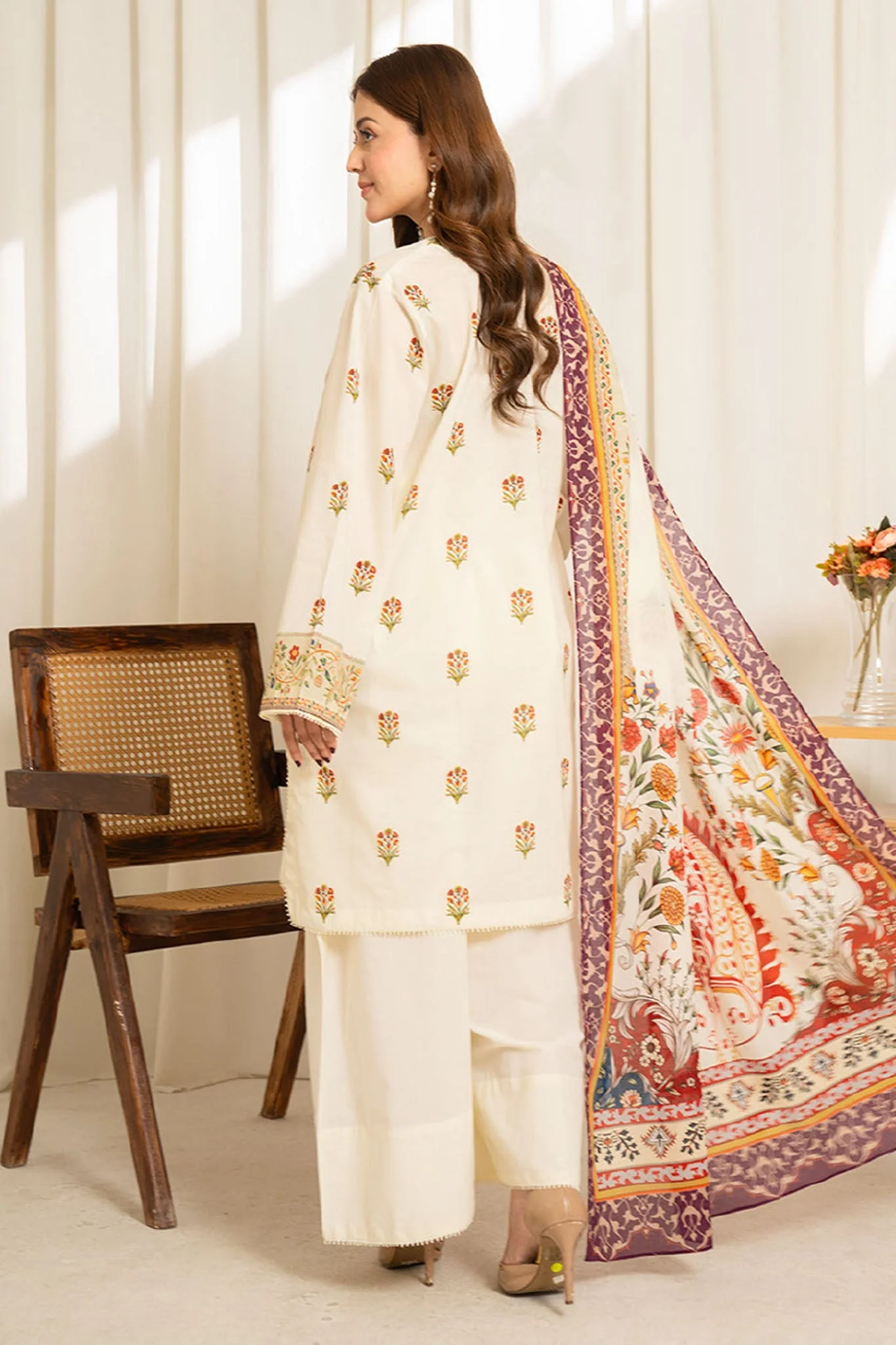 Zara Shahjahan Sulé Coco Lawn – D-09 - Image 3
