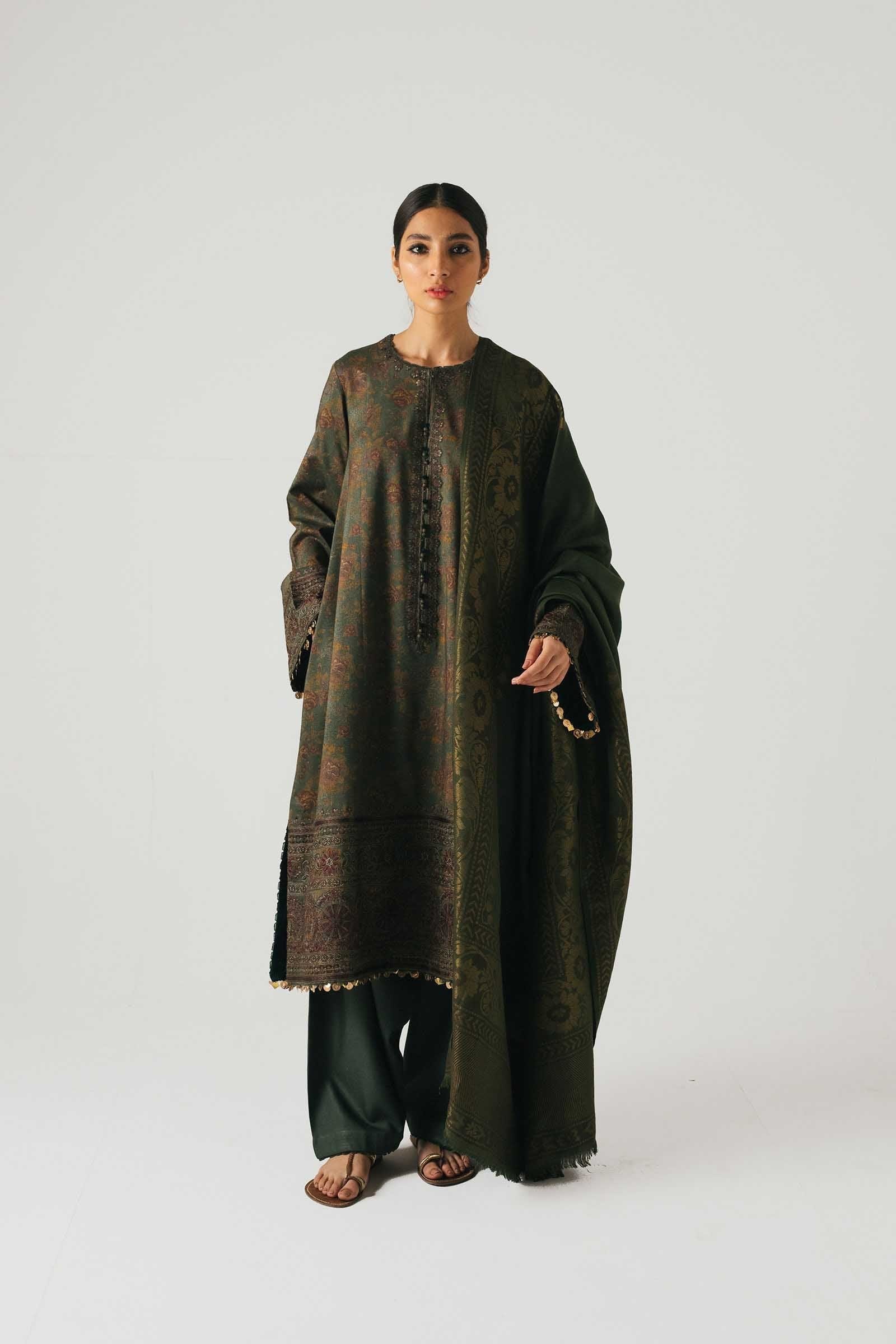 Zara Shahjahan Winter Collection (with Shawl) – Nazneen - Image 6