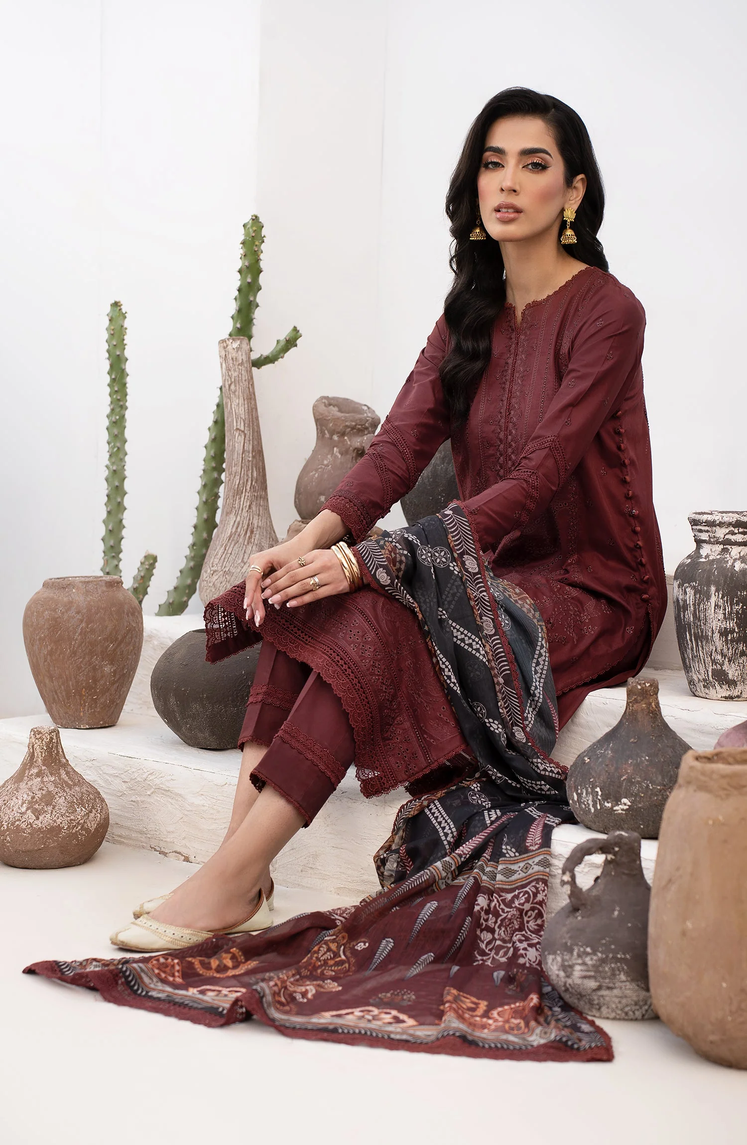 Zarif Eid Lawn Collection 2024 – ZL 02 Elvira - Image 7