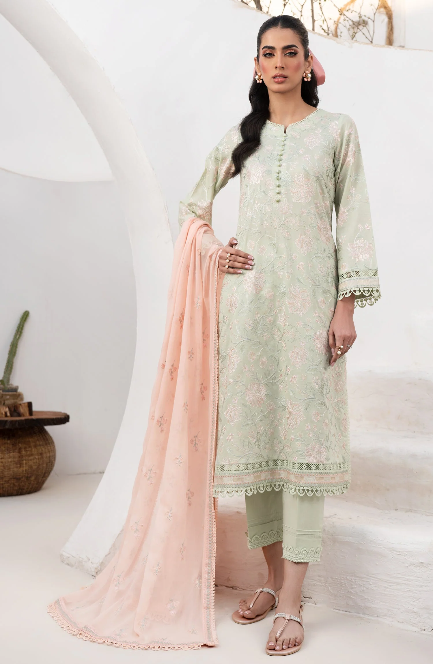 Zarif Eid Lawn Collection 2024 – ZL 03 Sephora - Image 4