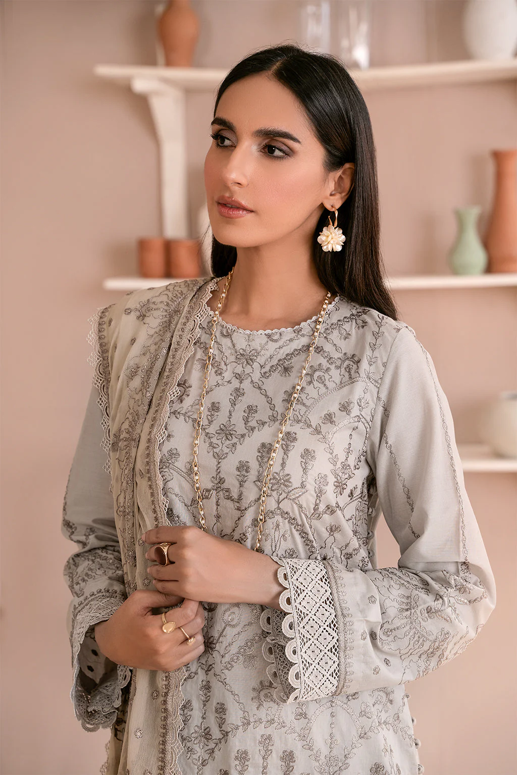 Zarif Festive Eid Lawn Collection – ZEA-05 HAZE - Image 3