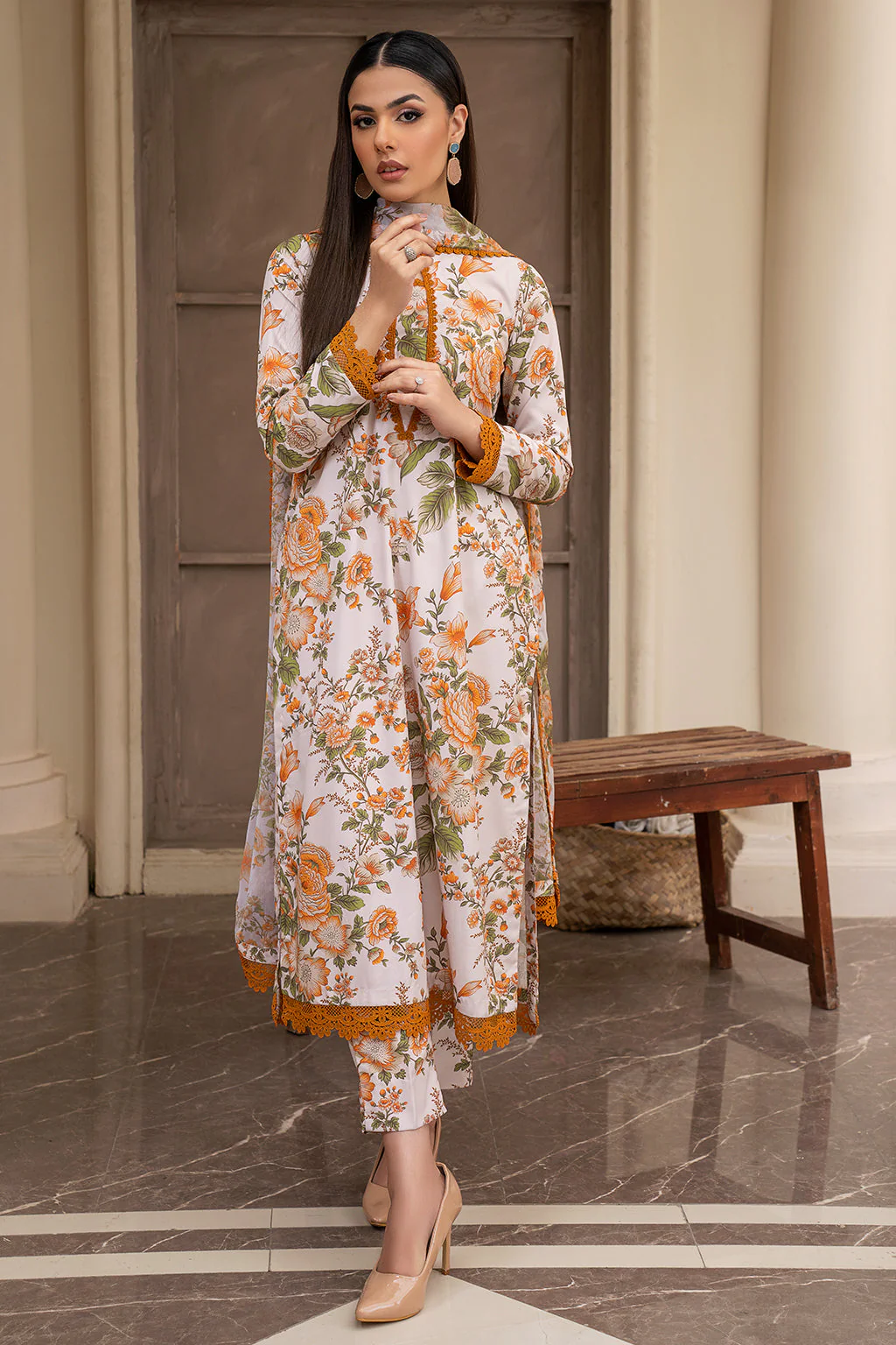 Zarif Georgette Silk Prints Collection – ZPR 05 Ellie - Image 6