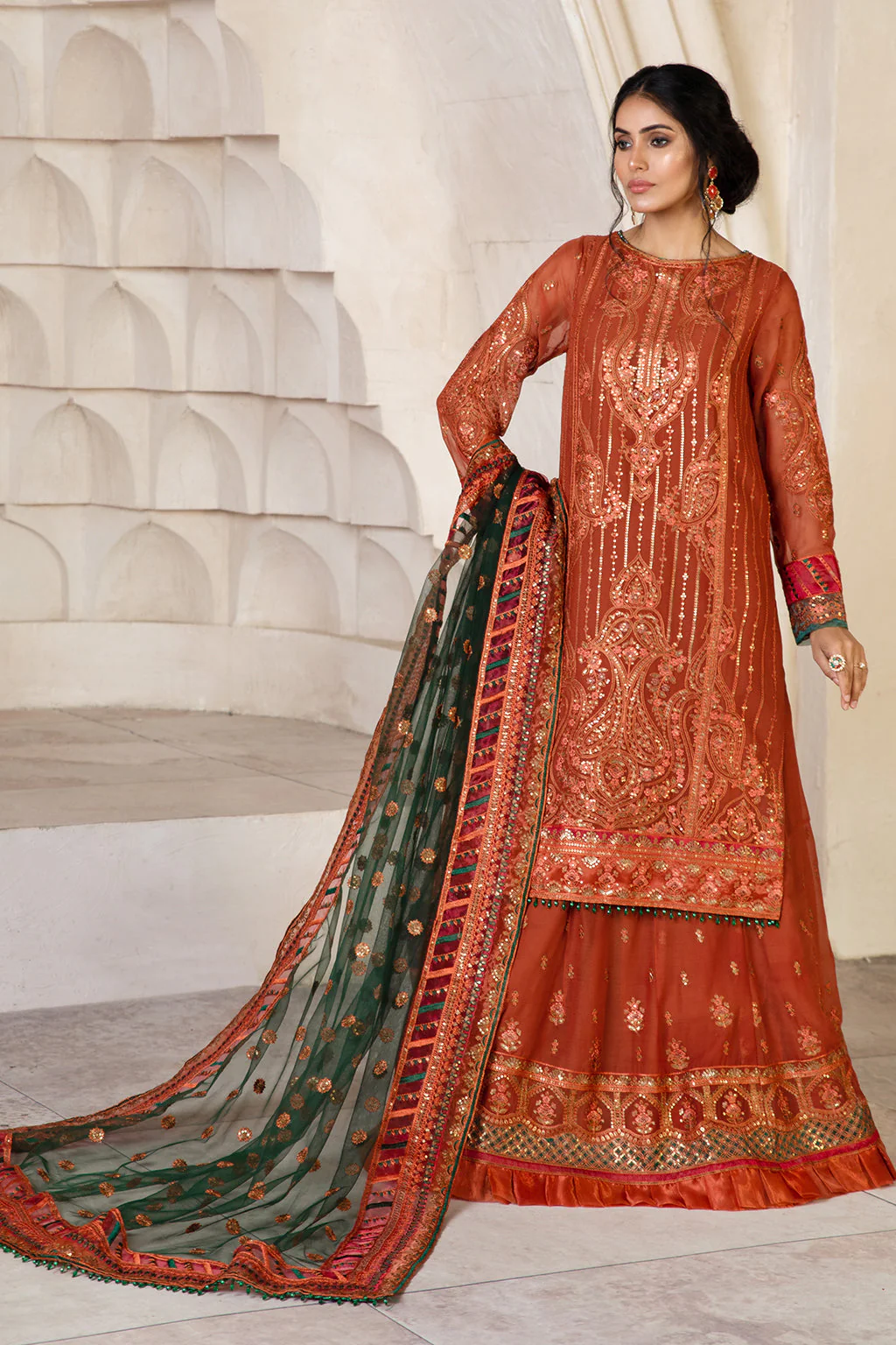 Zarif Gulzaar Luxury Formal Collection – ZFG 02 MERIGOLD