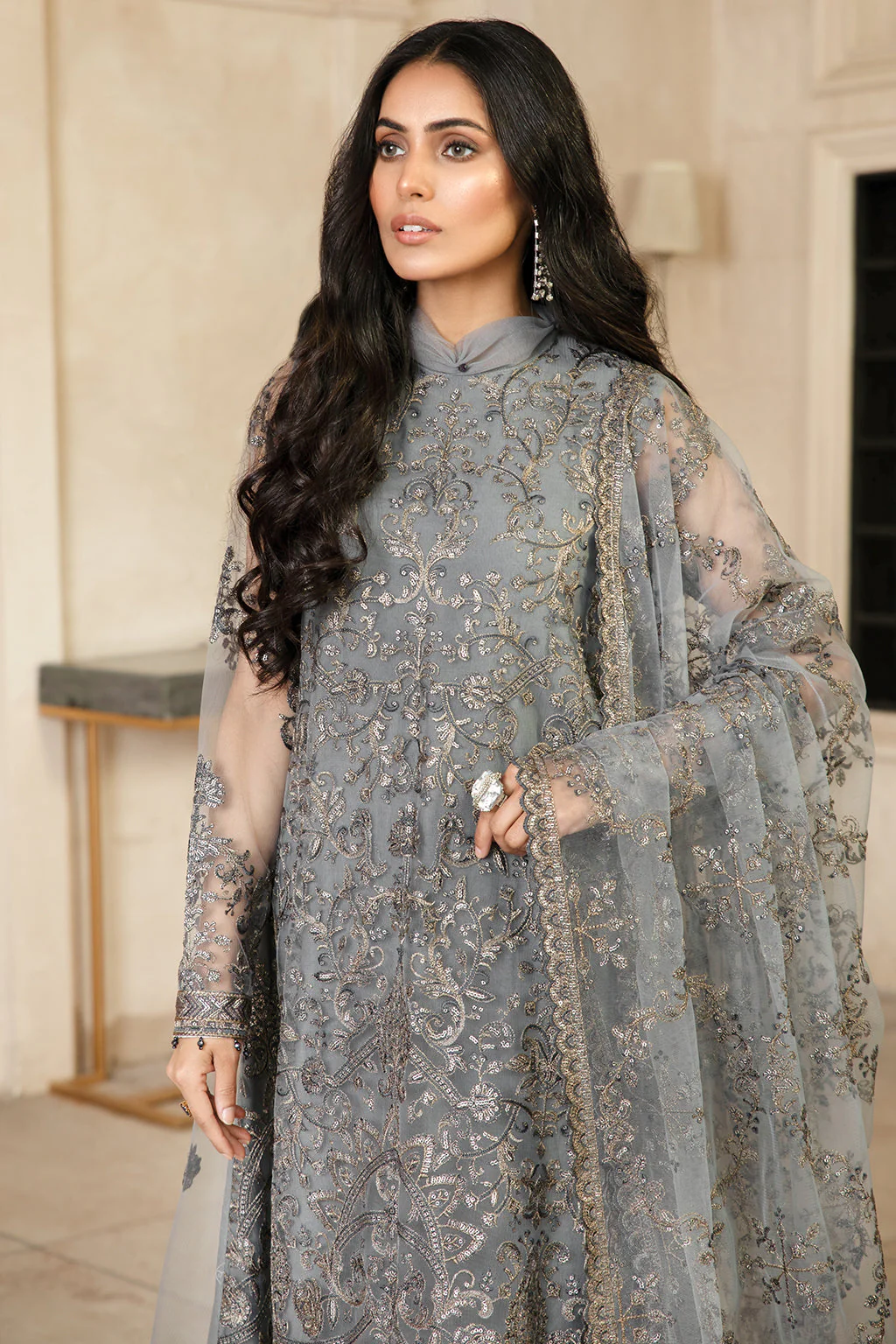 Zarif Gulzaar Luxury Formal Collection – ZFG 07 HAZEL - Image 3