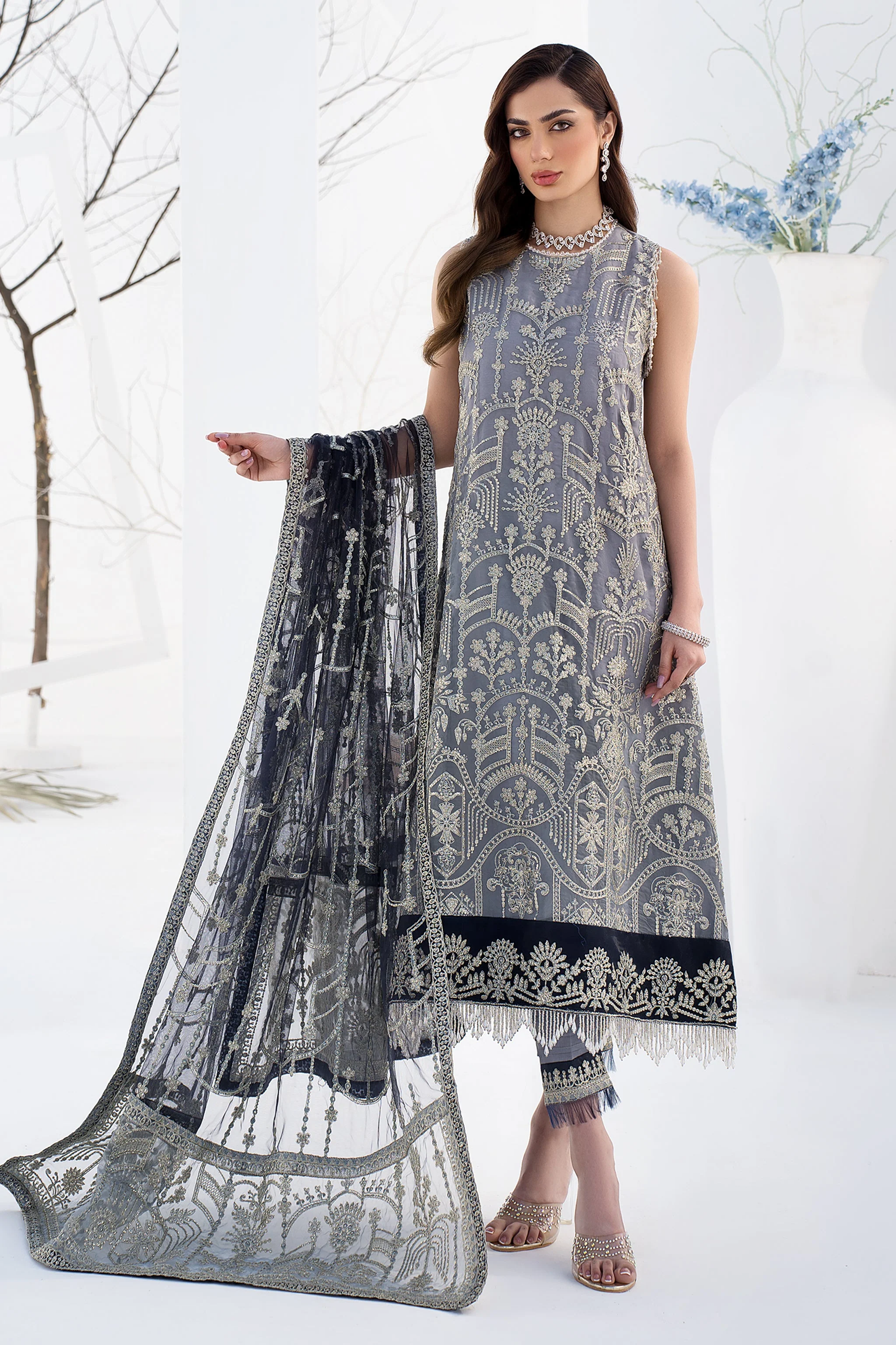 Zarif La Celeste Luxury Formal Collection – ZLC 05 ASH GREY - Image 4