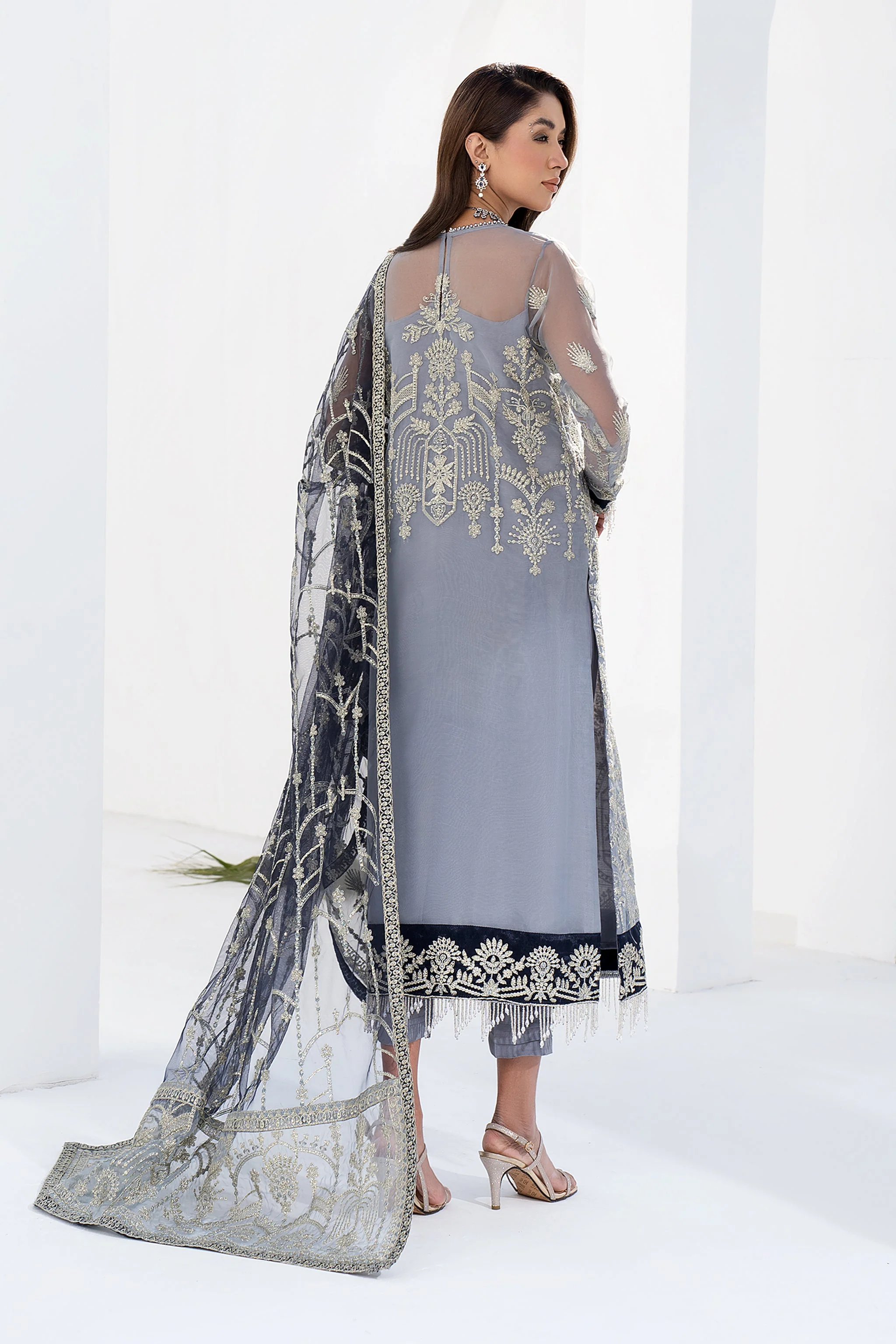Zarif La Celeste Luxury Formal Collection – ZLC 05 ASH GREY - Image 9