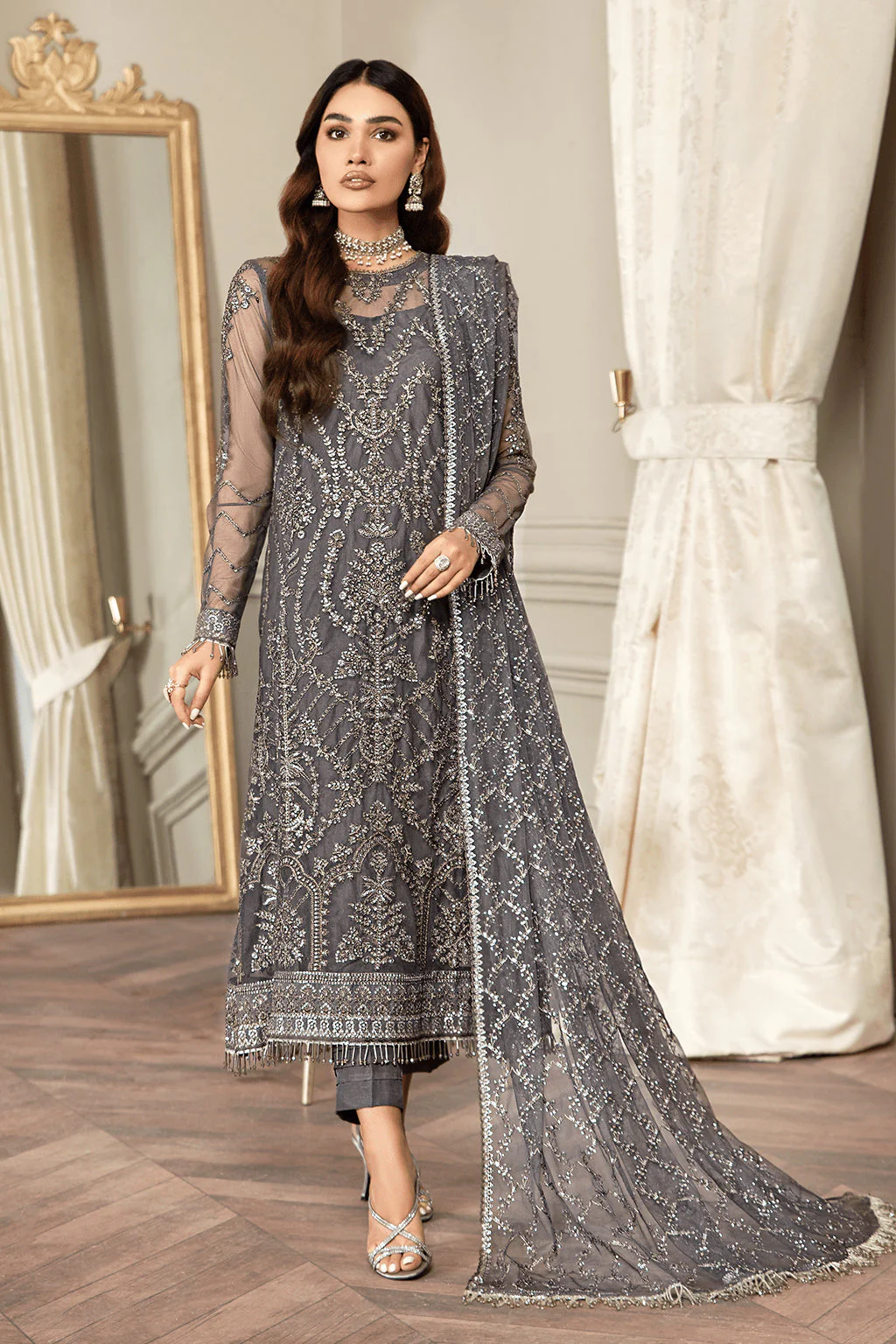 Zarif Mehroz Festive Formal Collection – STORM GREY - Image 6