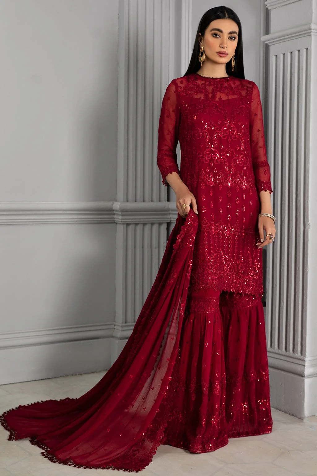 Zarif Misaal Festive Collection 2021 – Z-02 ROSSA - Image 14