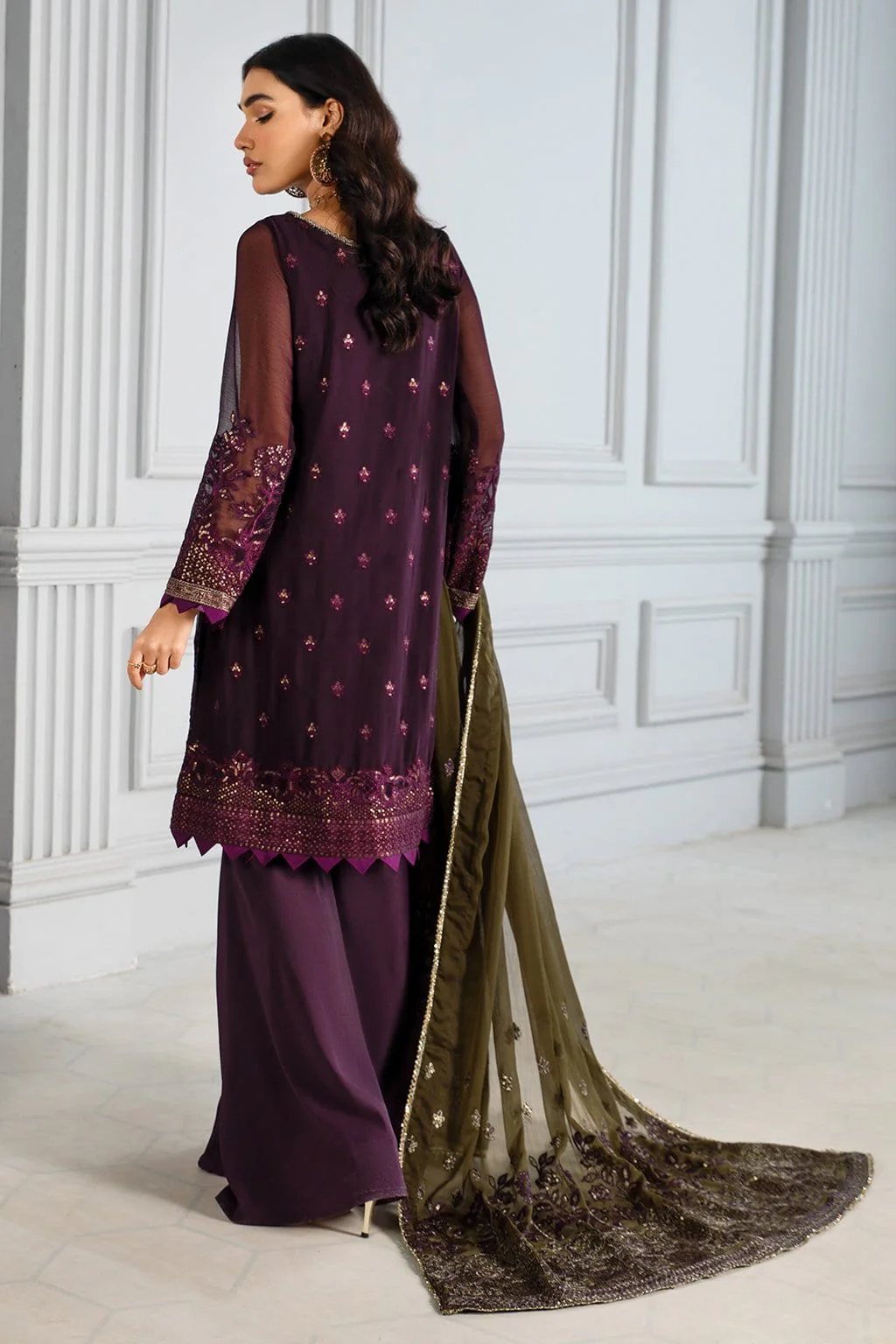 Zarif Misaal Festive Collection 2021 – Z-07 SAPPHIRE - Image 16