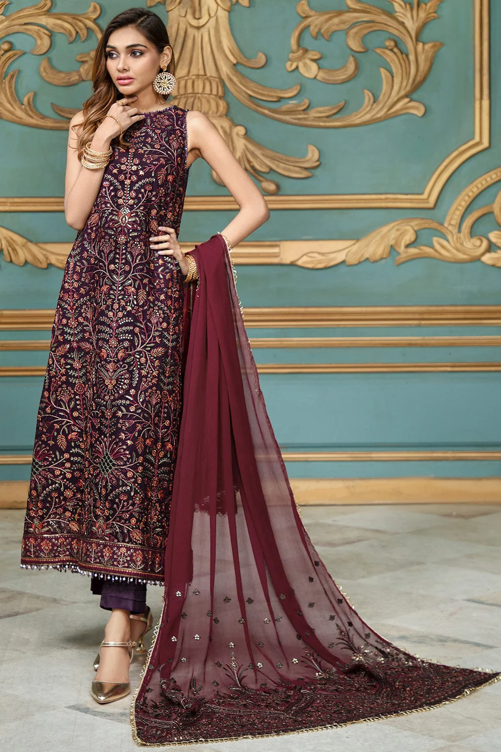 Zarif Rangrez Festive Chiffon Collection 2022 – Cyrah - Image 3