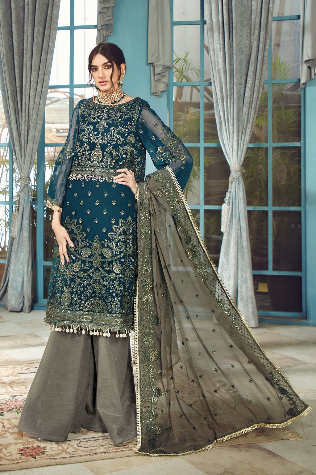 Zarif Rangrez Festive Chiffon Collection – Emelia - Image 10