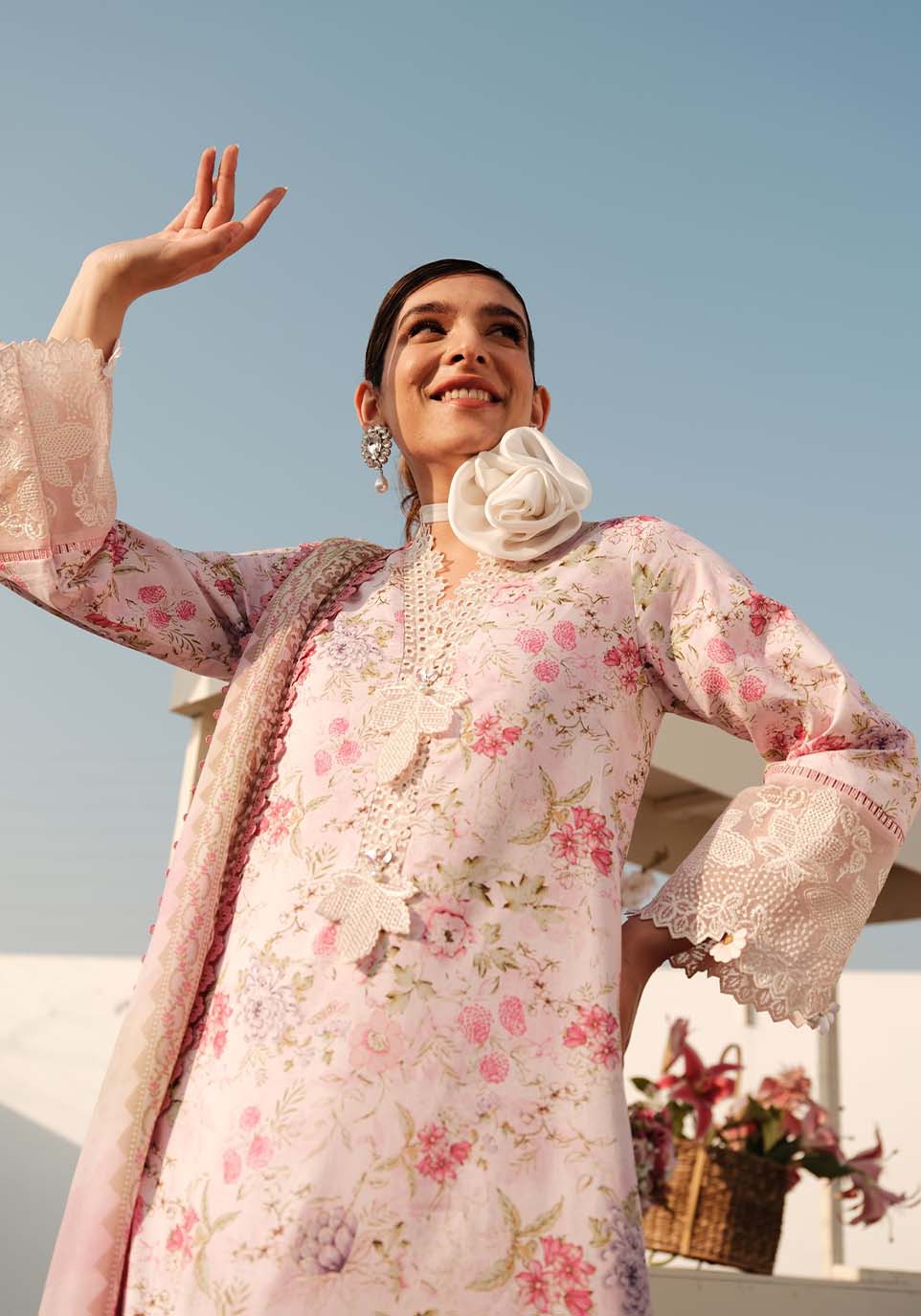 Zarqash Luxe Eid Lawn Collection 2024 – ZQ 12 - Image 3