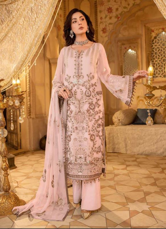 Zarsha Embroidered Formal Chiffon Collection – D-11