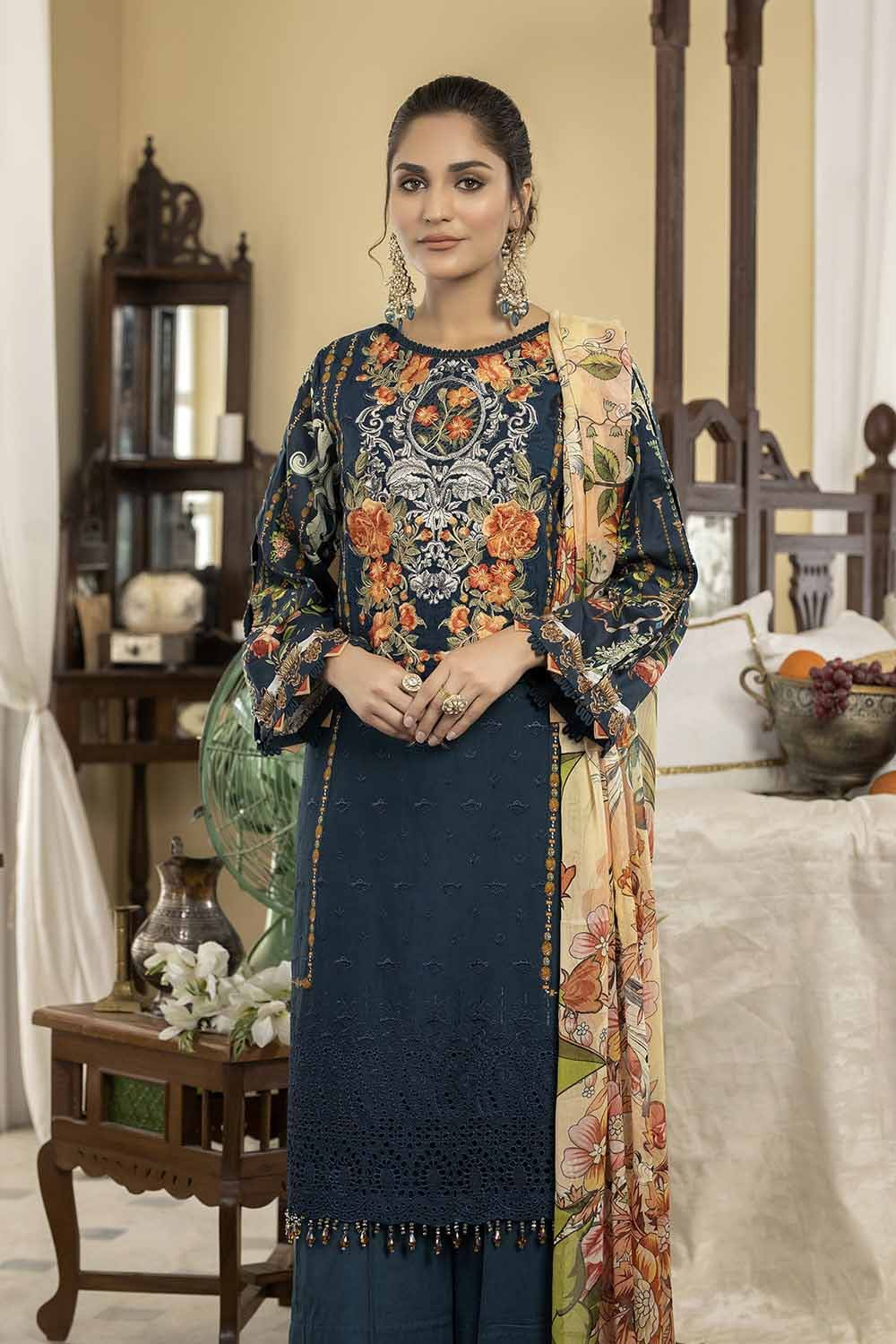 Zebaish Chikankari Lawn Stitched Collection – D-3 - Image 2