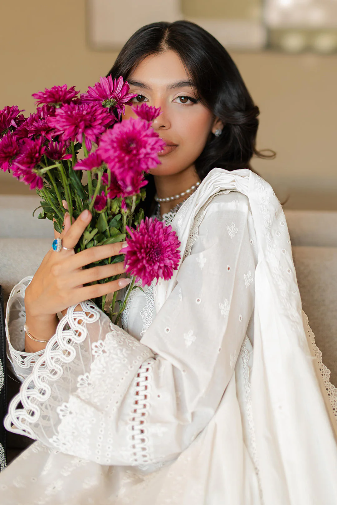 Zellbury Chikankari – Embroidered Shirt Shalwar Dupatta - 0704 - Image 10
