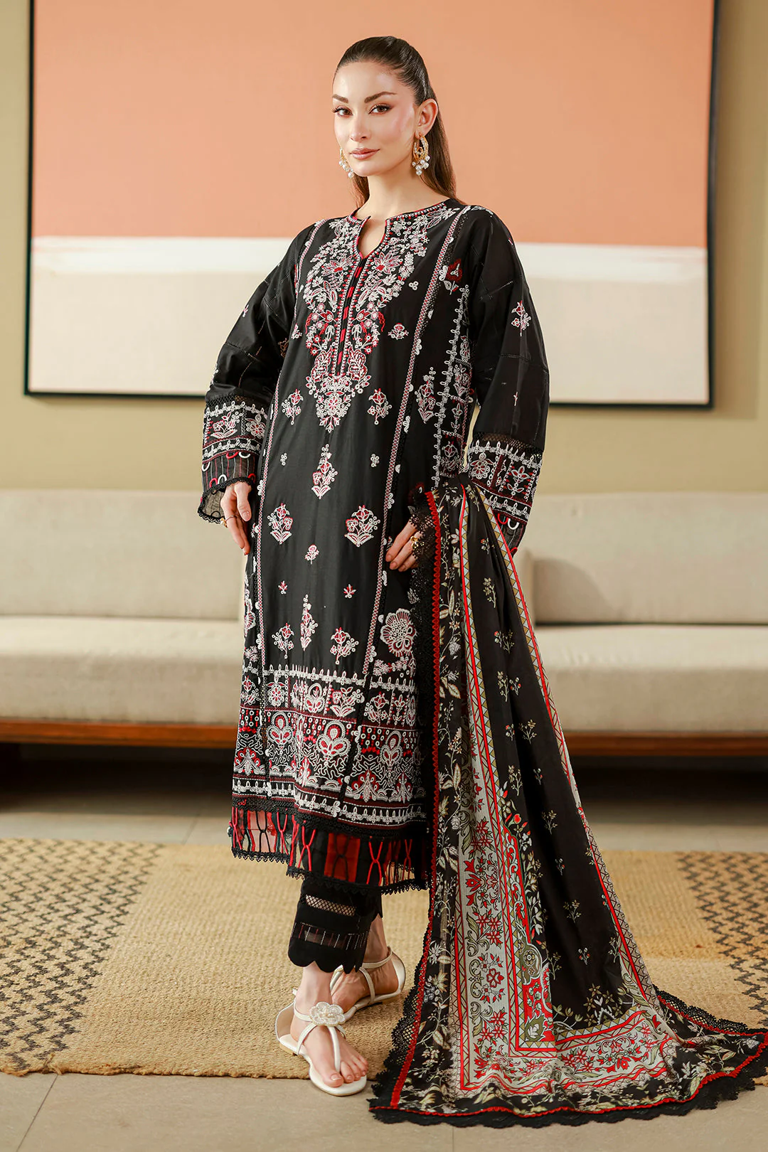 Zellbury Chikankari Lawn – Z-4076 - Image 3