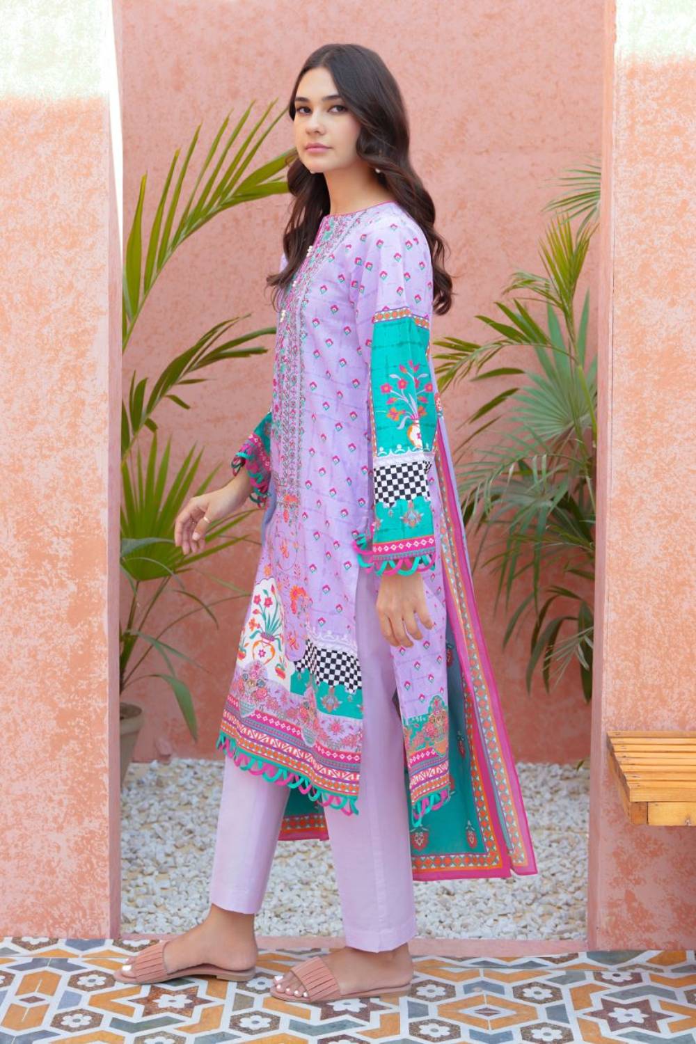 Zellbury Spring/Summer 2023 – 3PC Printed and Embroidered Lawn – WUSXE30173 - Image 4