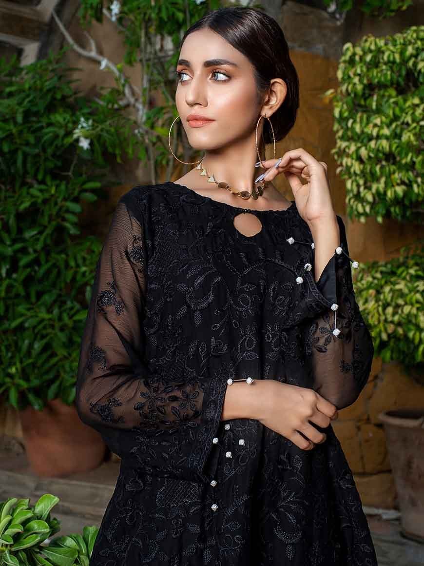 Zephyr Chiffon Embroidered Kurti – ZCK-7 - Image 3