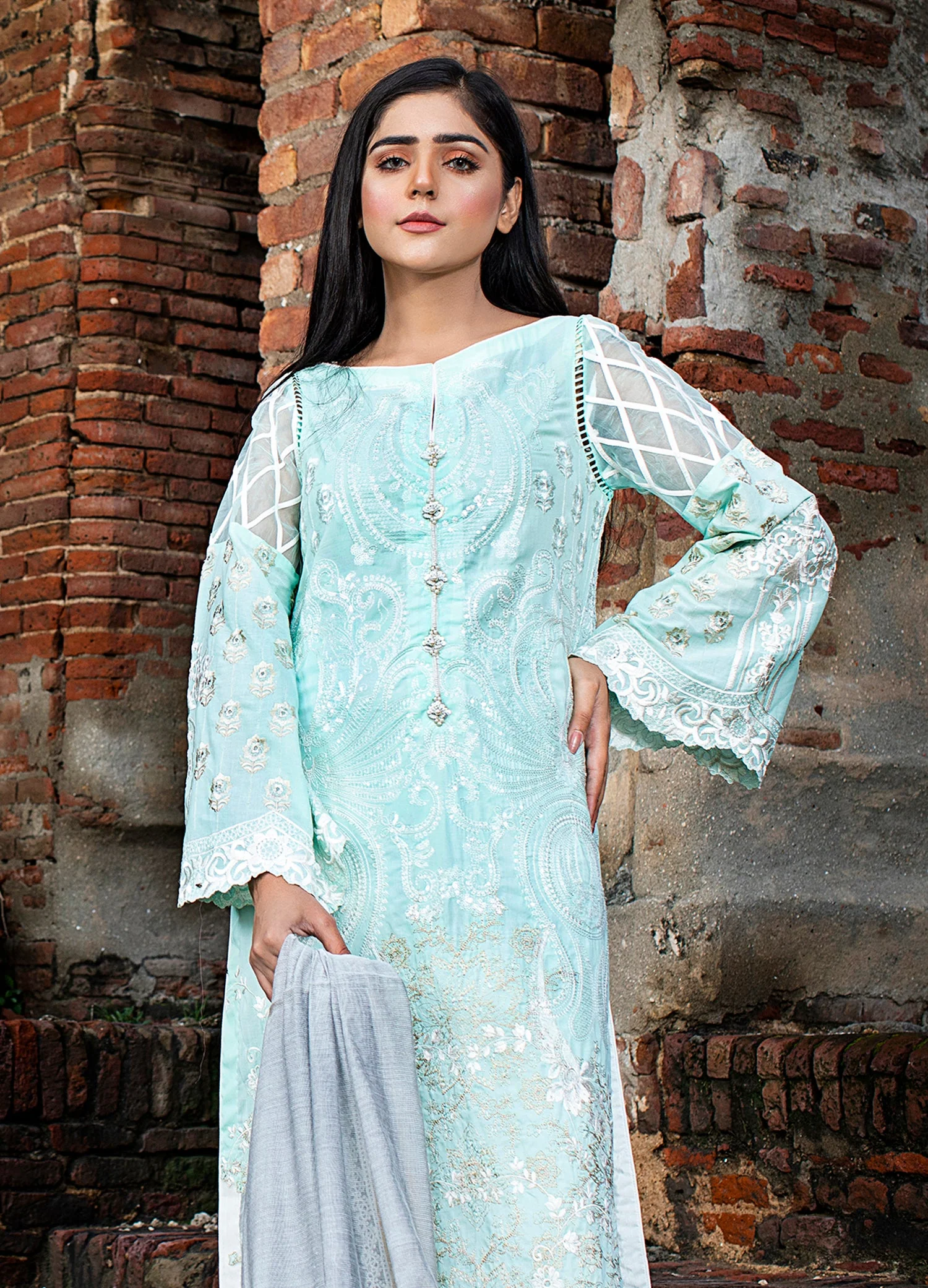 Zunn Saanjh Luxury Lawn Collection – D#03 - Image 3
