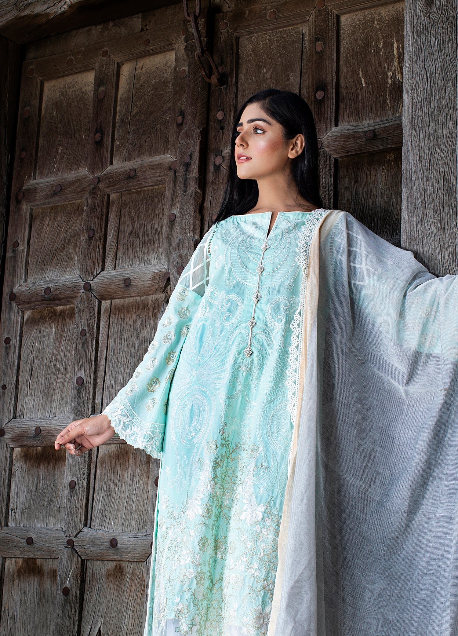 Zunn Saanjh Luxury Lawn Collection – D#03 - Image 5